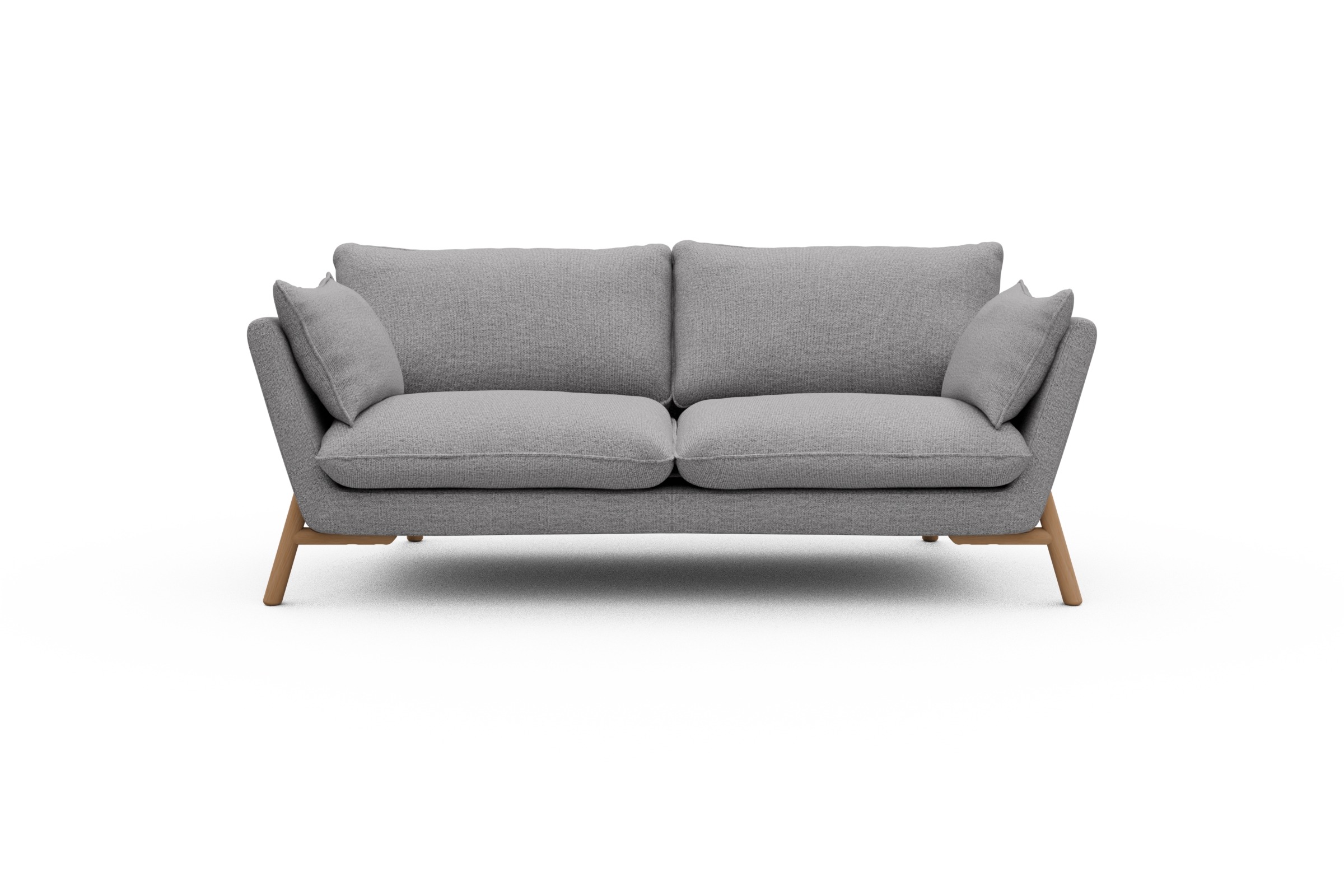 Skandi Home Sofa Emil 2-Sitzer Beinfarbe Eiche Natur Sama-Grey moebelfaktor