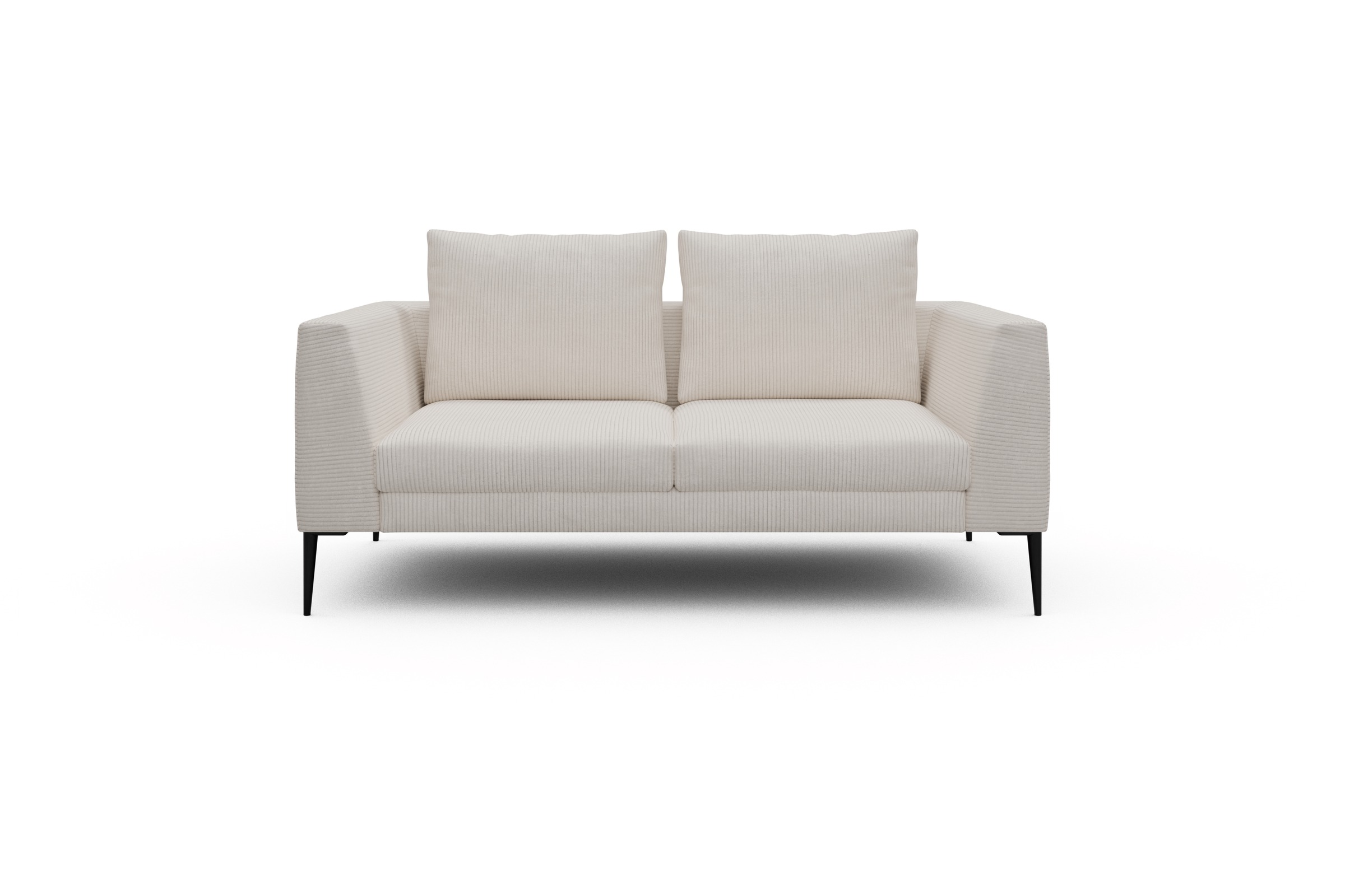 Skandi Home Sofa Paul 2-Sitzer Corduroy-Ivory moebelfaktor
