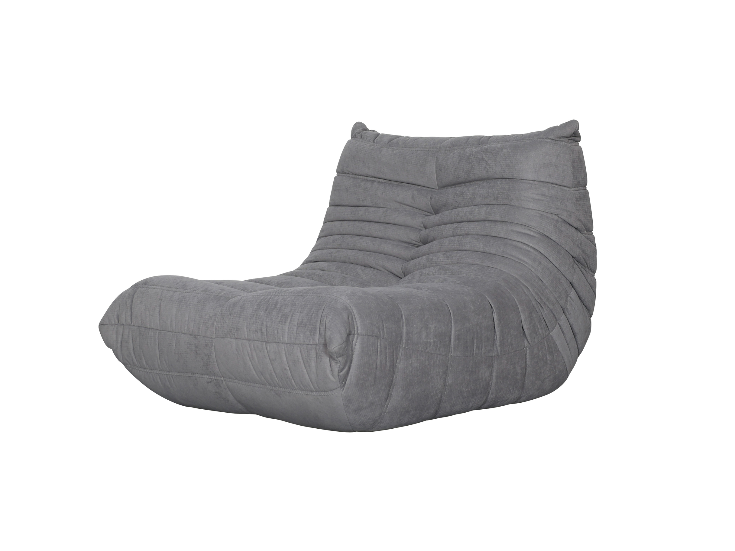 Livin Hill Set Nua: Sessel 87 cm + Fußhocker Stahlgrau