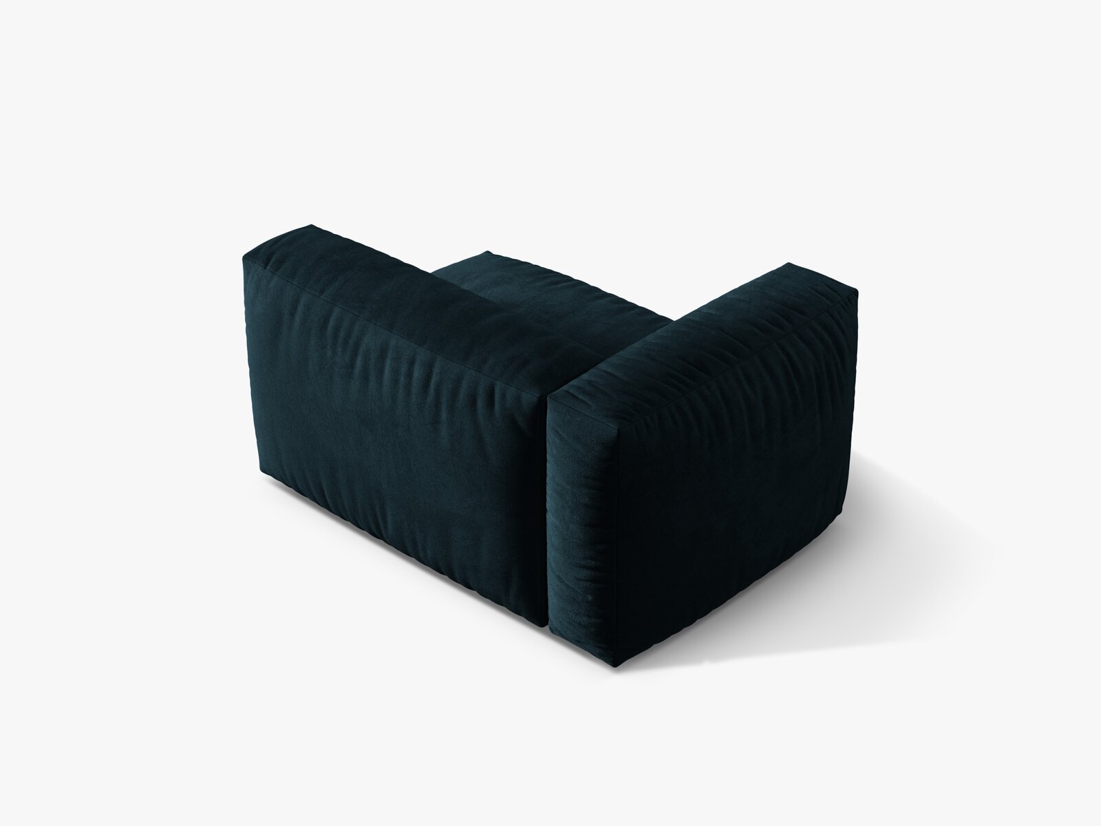 Micadoni Eckmodul Martina 1-Sitzer Links Samt Vogue Tiefes Petrol