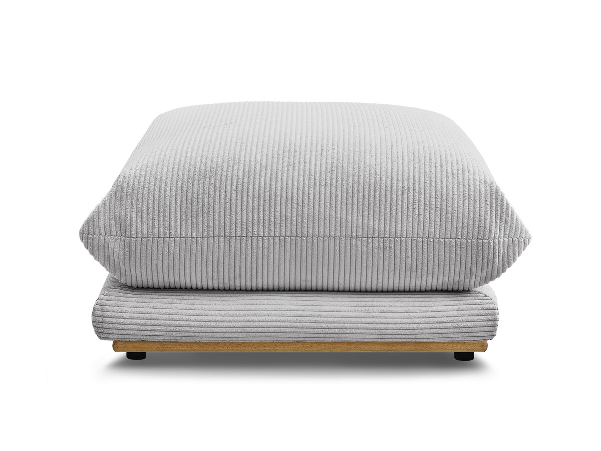 Bobochic Ernest Pouf Cordsamt Hellgrau