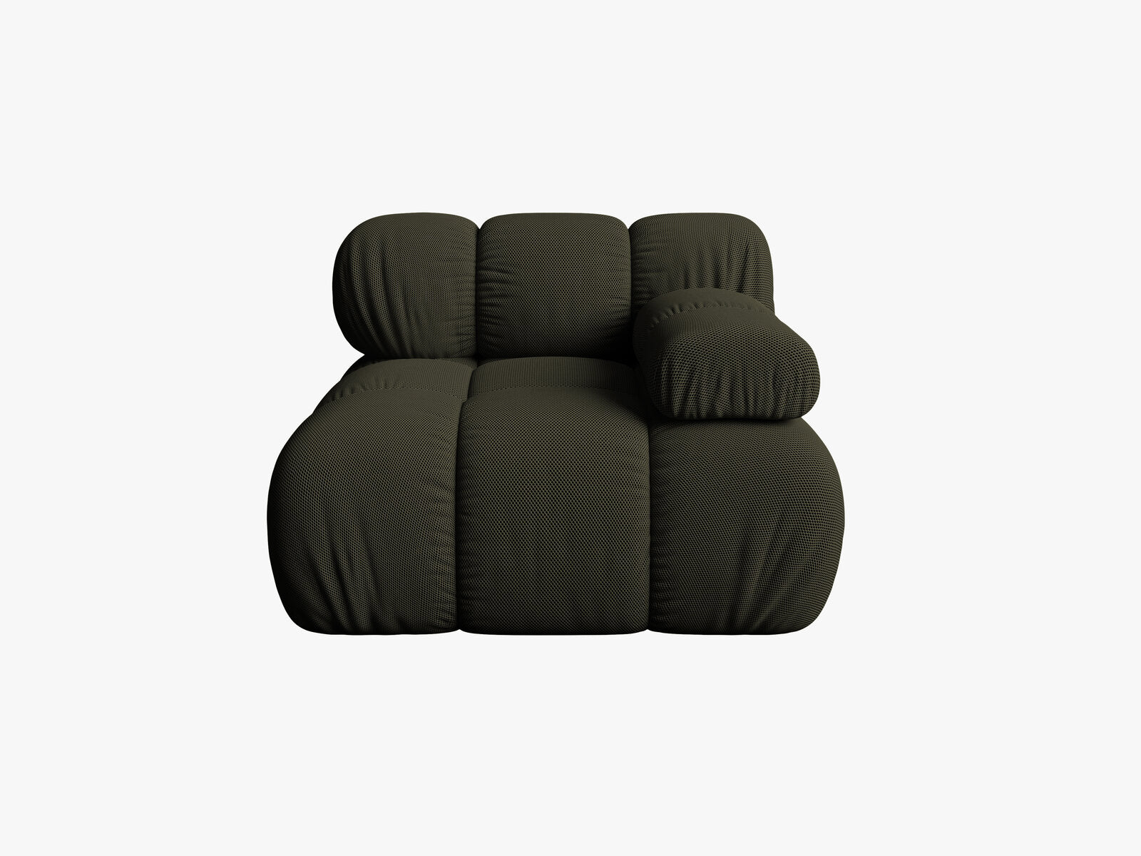 Micadoni Eckmodul Bellis Rechts 3D-Stoff Sonic Amazonas Grün