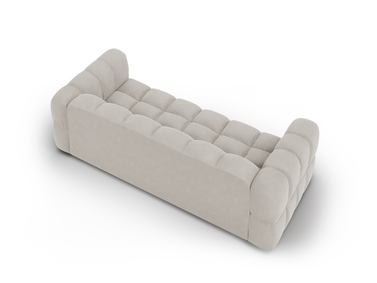 Cosmopolitan Design Sofa Sky 4-Sitzer Samt Casino Helles Beige