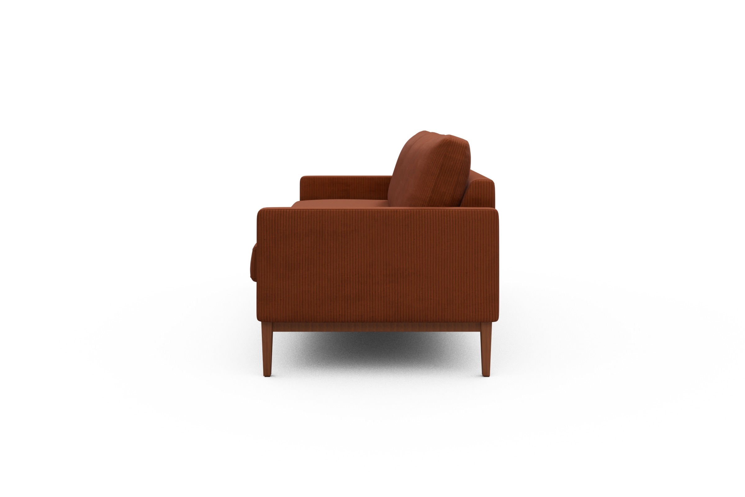 Sofa Bodo 3-Sitzer Corduroy-Burnt-Orange