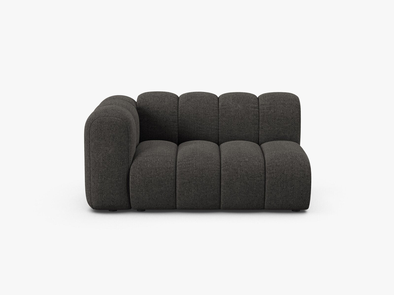 Micadoni Modul Lupine 2-Sitzer Links Chenille Eden Dunkelgrau