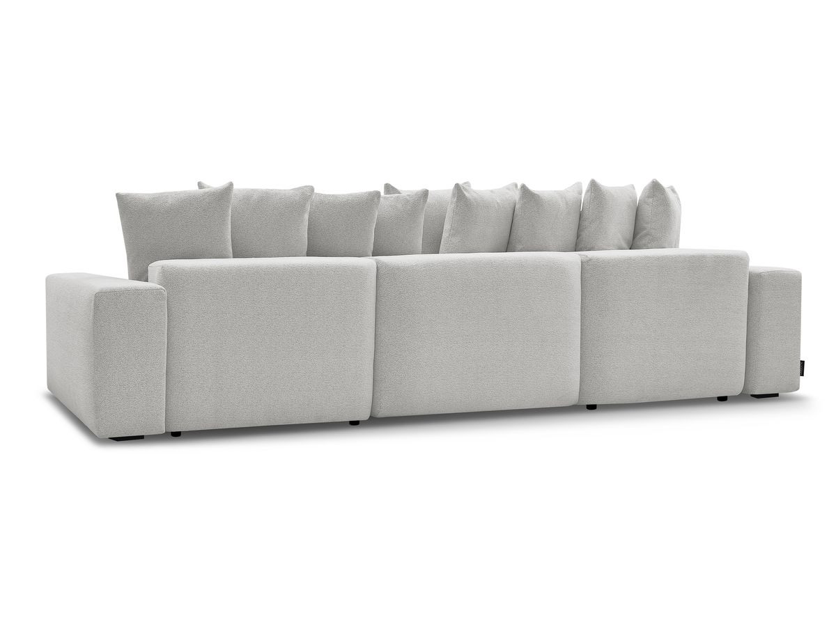 Bobochic Voltaire Wohnlandschaft 420 × 174 cm Melange-Stoff Hellgrau