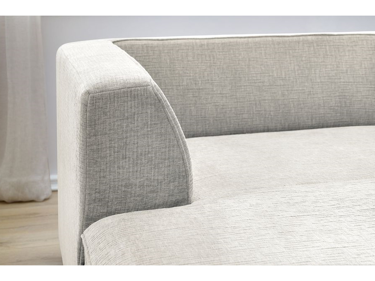 Bobochic Megeve Ecksofa Strukturstoff Beige Ecke links