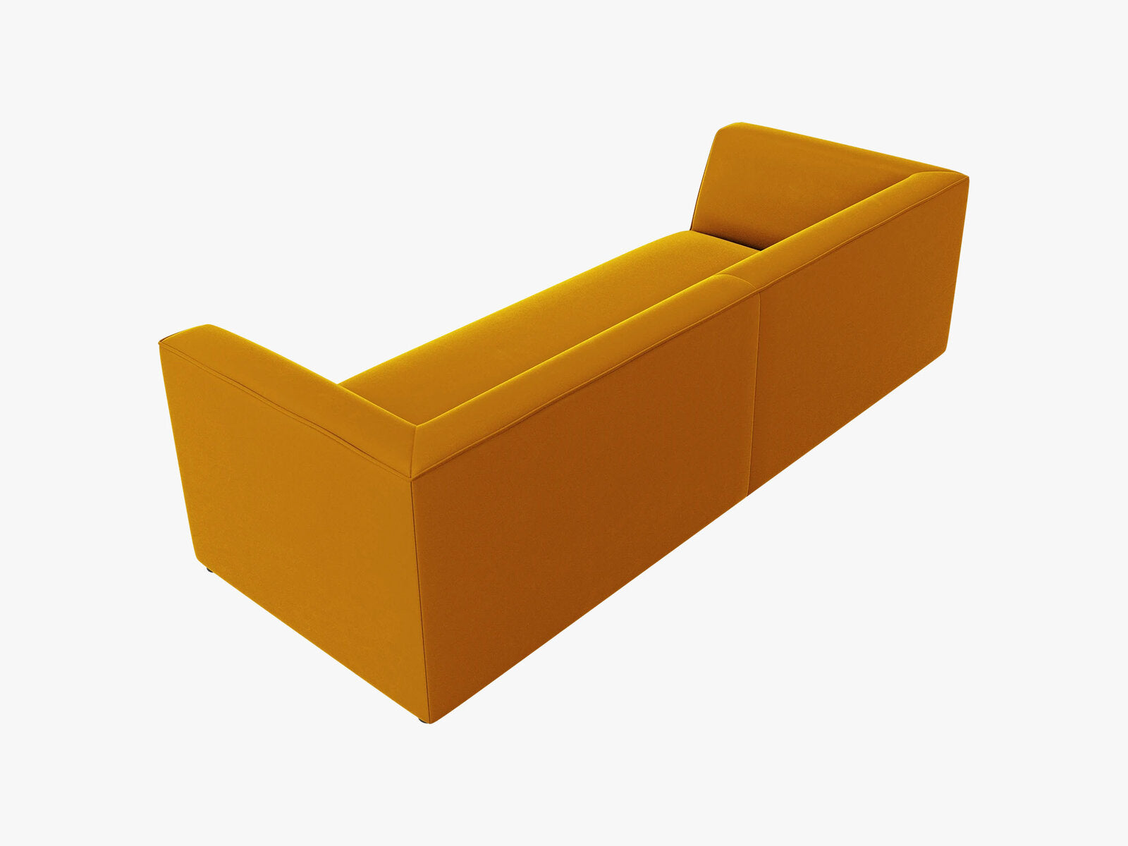 Micadoni Sofa Ruby 3-Sitzer Samt Salvador Gelb