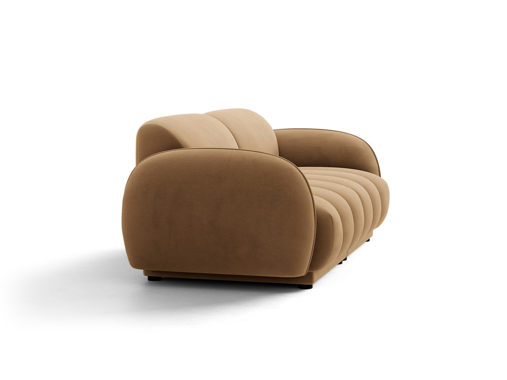 Cosmopolitan Design Sofa Bilbao 3-Sitzer Samt Casino Mandelbeige