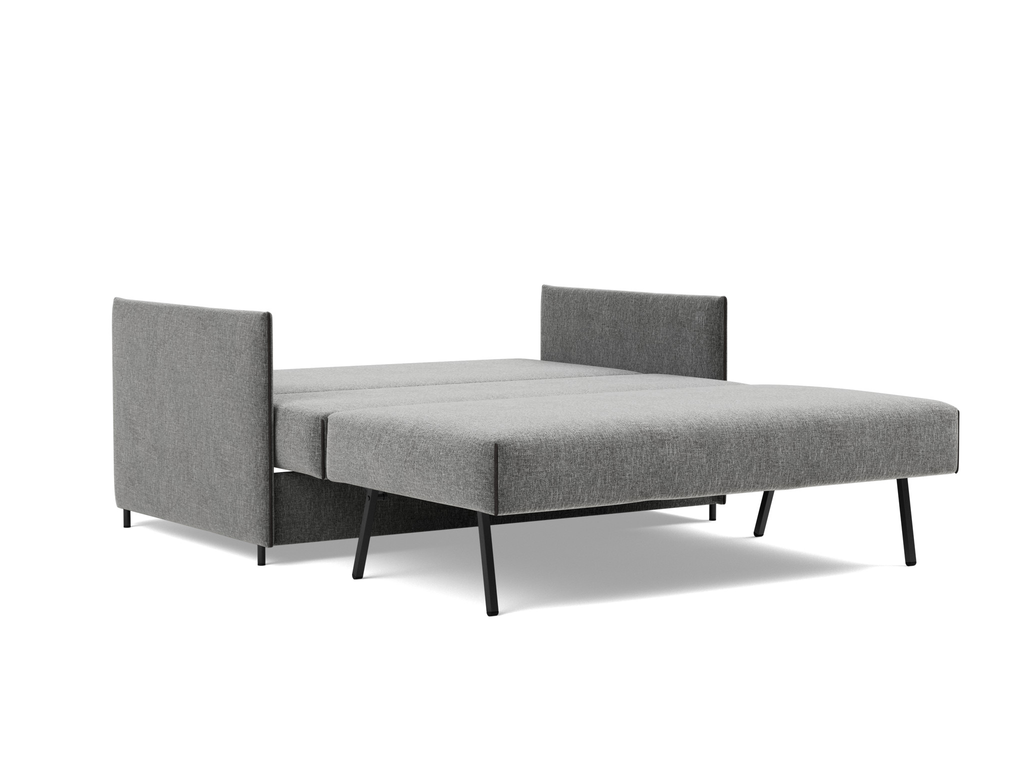 Schlafsofa Luoma Strukturierter Stoff Twist 563-Charcoal