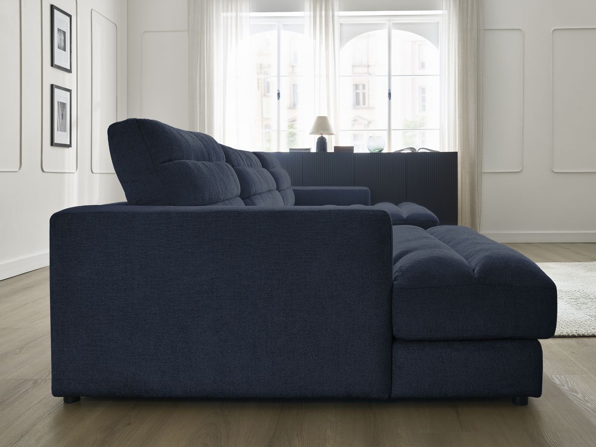 Bobochic Sierra Wohnlandschaft Strukturstoff Dunkelblau