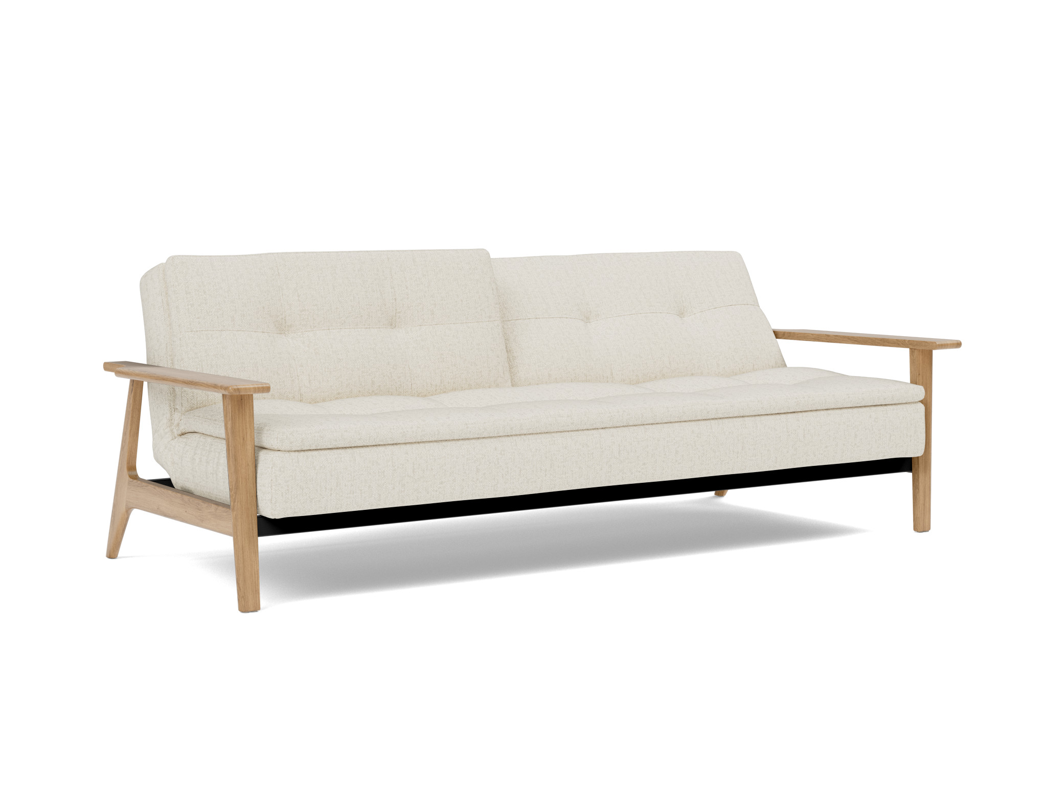 Schlafsofa Dublexo Frej Boucle Skandi 531-Off-White