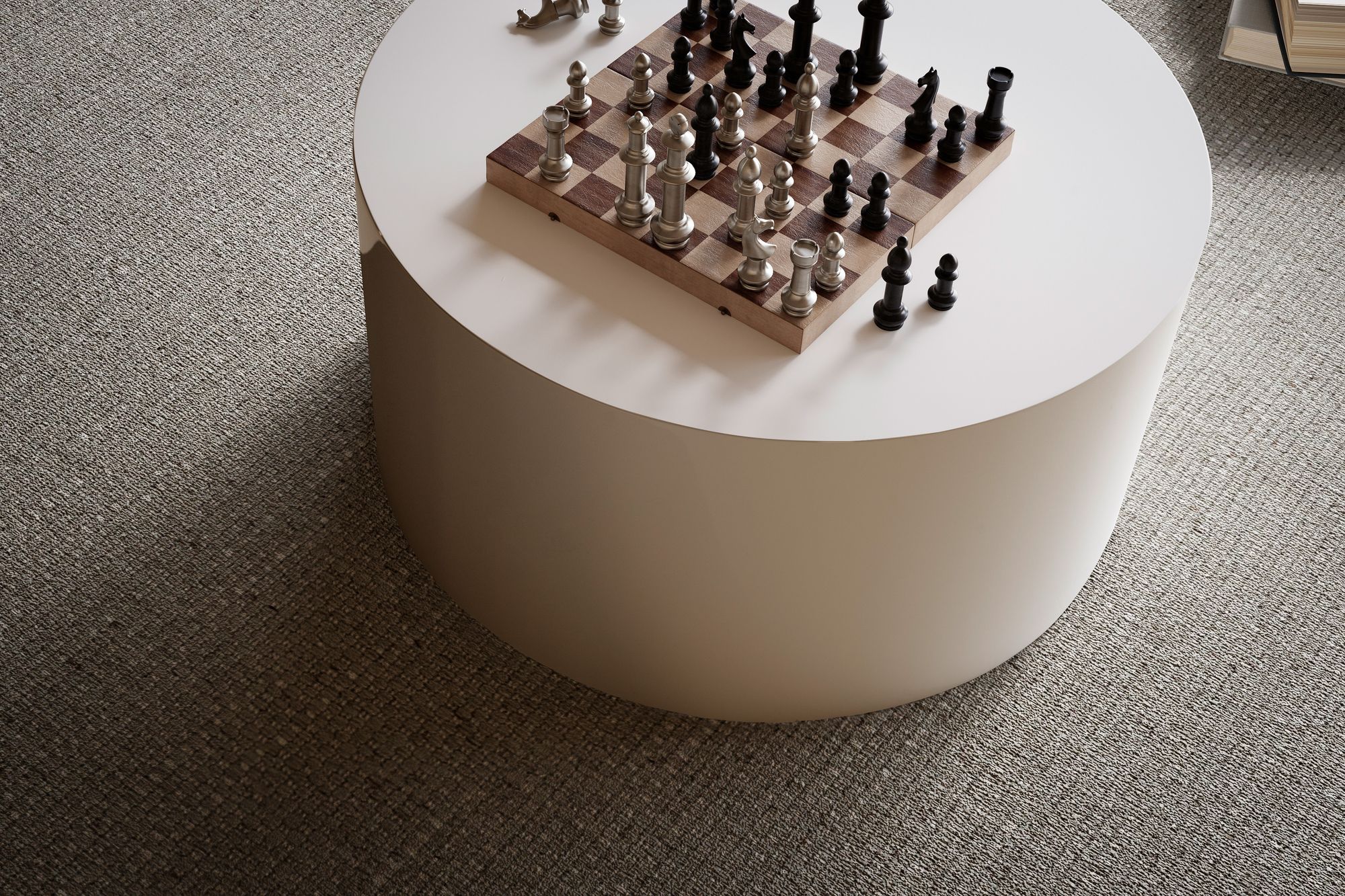 Couchtisch Alsen Weiß Ø 60 cm