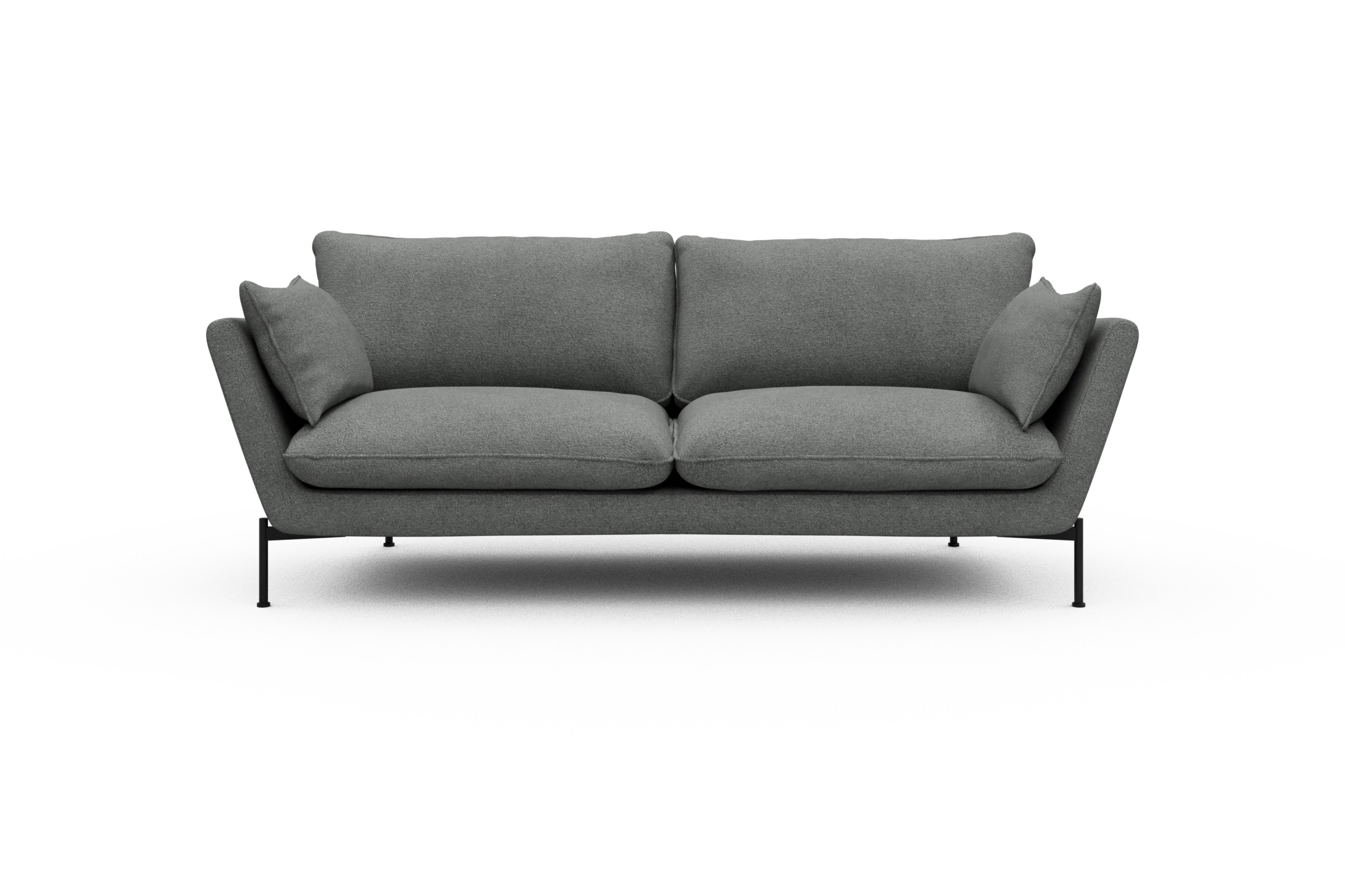 Skandi Home Sofa Anton 3-Sitzer Boucle-Ash-Grey moebelfaktor
