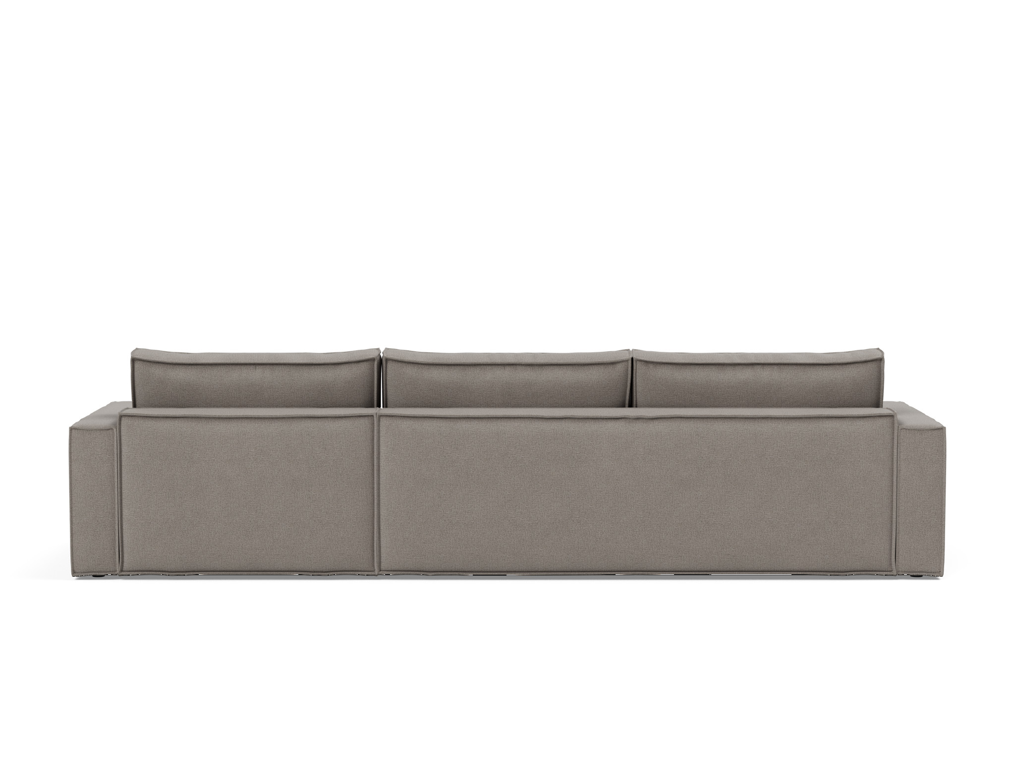 Schlafsofa Newilla mit Chaiselongue Flachgewebe Mixed Dance 521-Grey