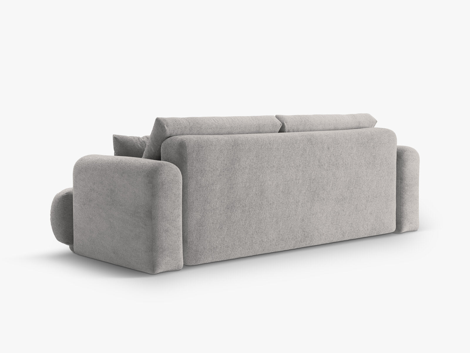 Micadoni Ella Sofa Mit Bettfunktion Und Stauraum Strukturierter Stoff Sorella Warmes Grau