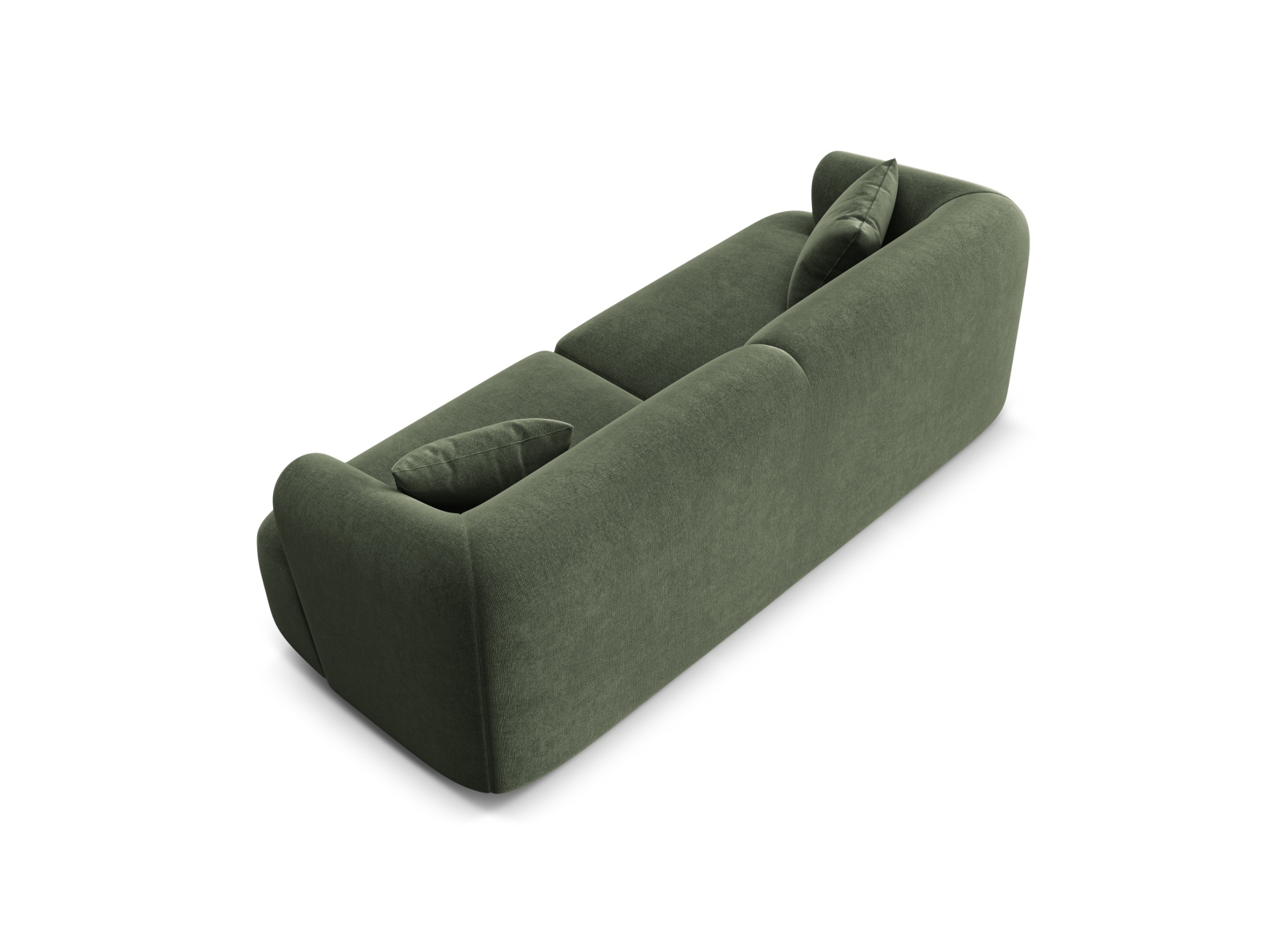 Cosmopolitan Design Sofa Campi 3-Sitzer Samt Vogue Grün
