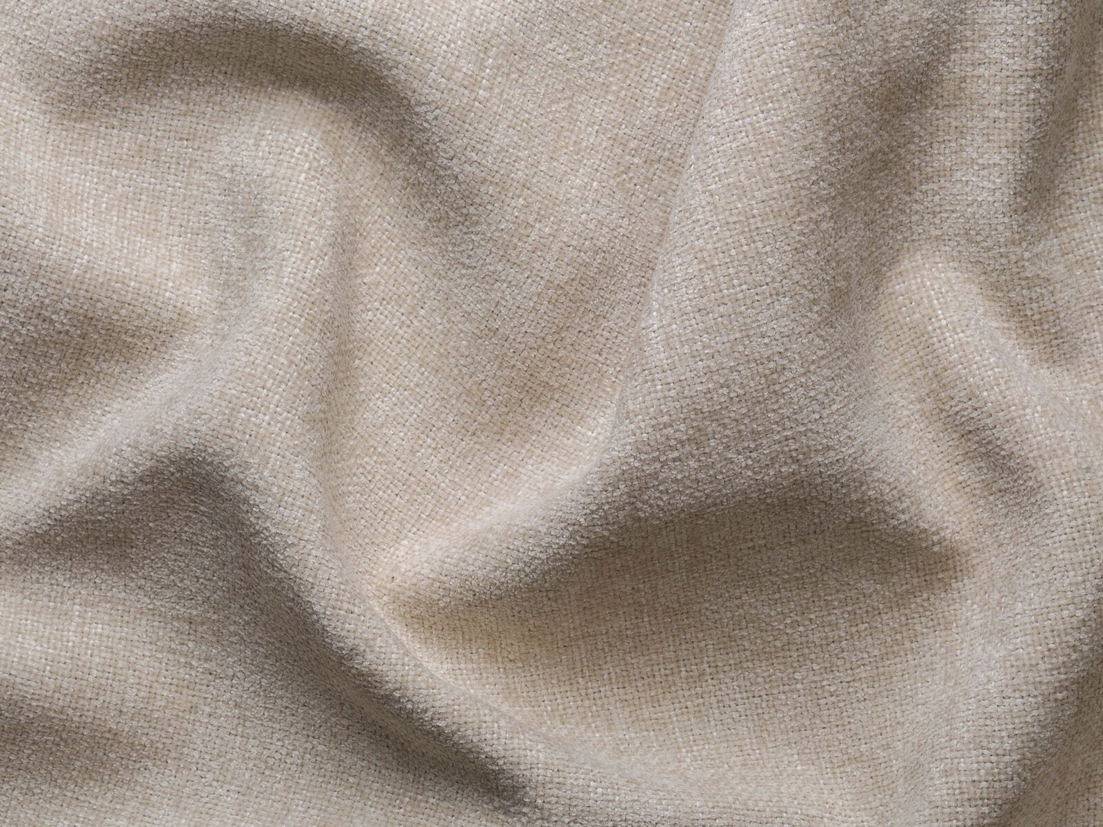 Micadoni Ecksofa Jodie 3-Sitzer Strukturierter Stoff Liberty Beige Rechts