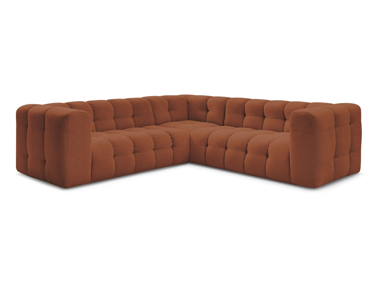 Bobochic Cloud Ecksofa 268 × 184 cm Stoff Orange