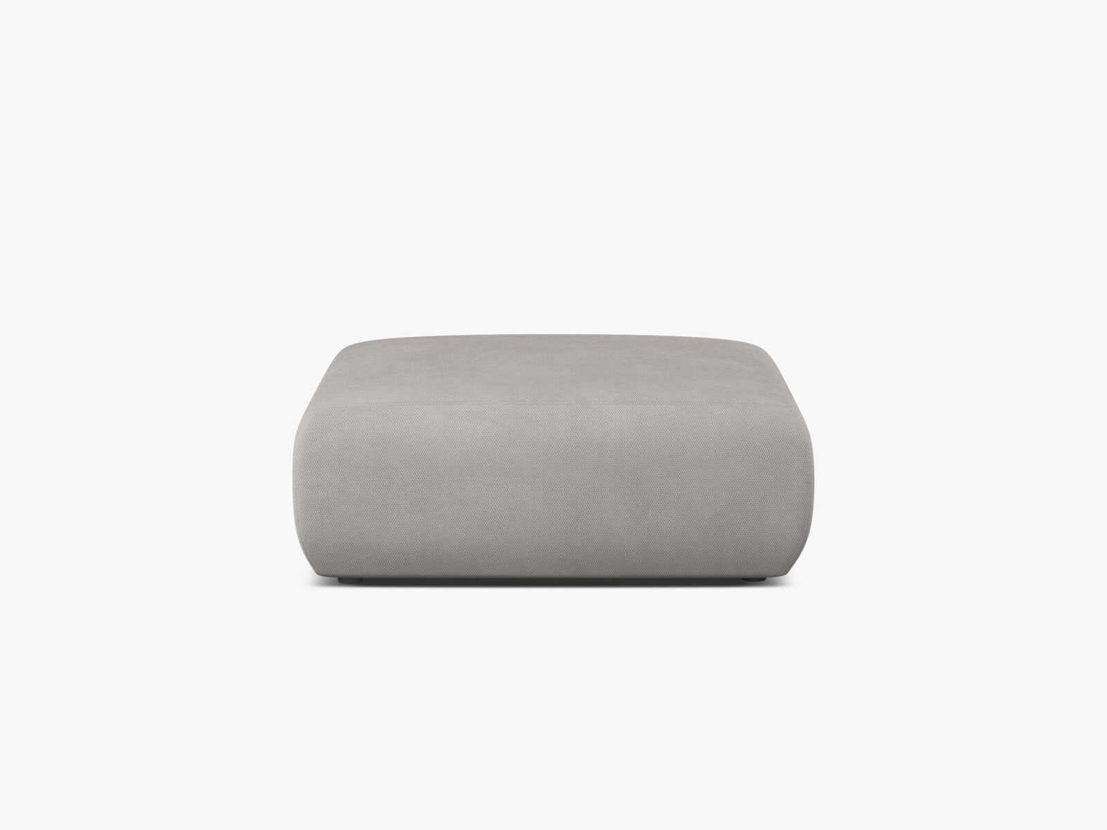Micadoni Hocker Molino Large Strukturierter Stoff Rebel Hellgrau