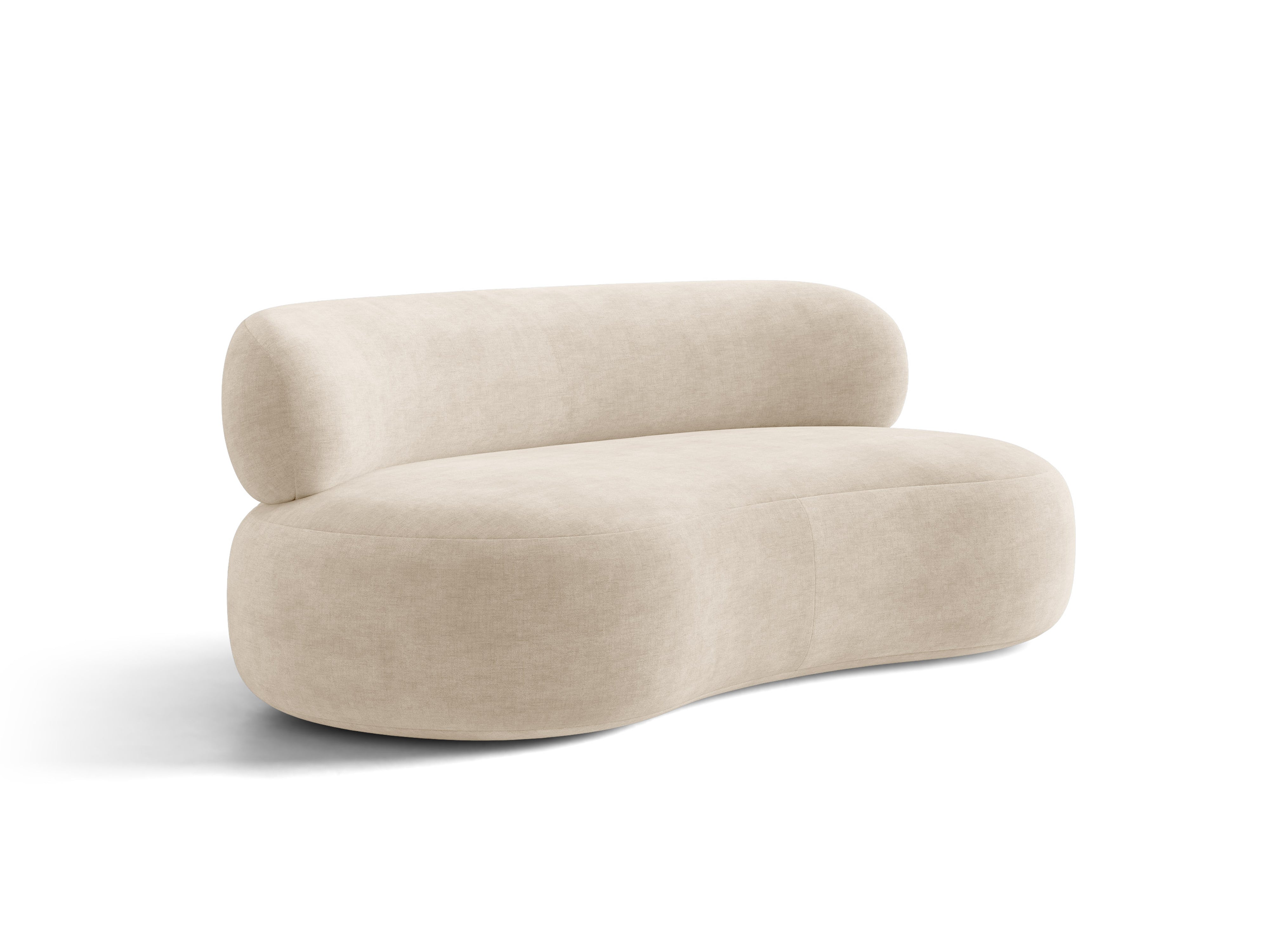 Micadoni Aura Sofa 3-Sitzer Chenille Golden Helles Beige