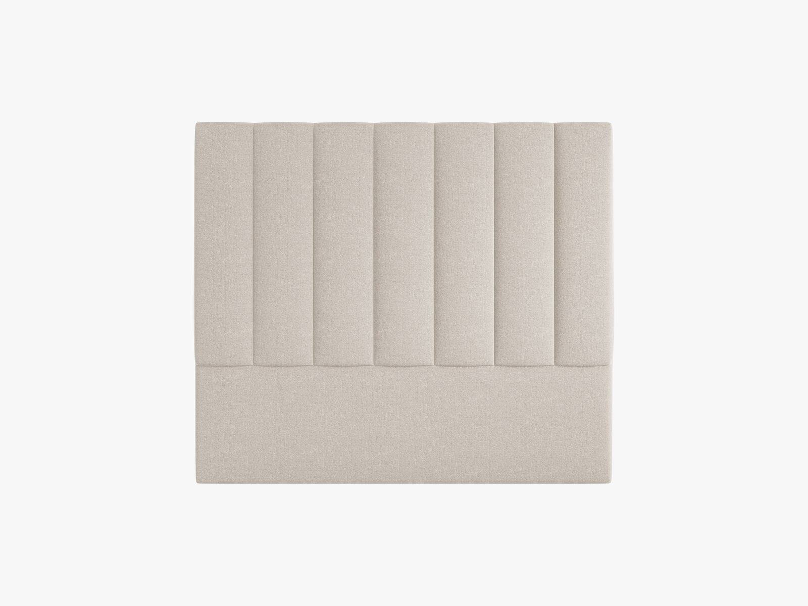 Micadoni Marl Polster-Kopfteil Chenille Eden Dunkelbeige 140x120
