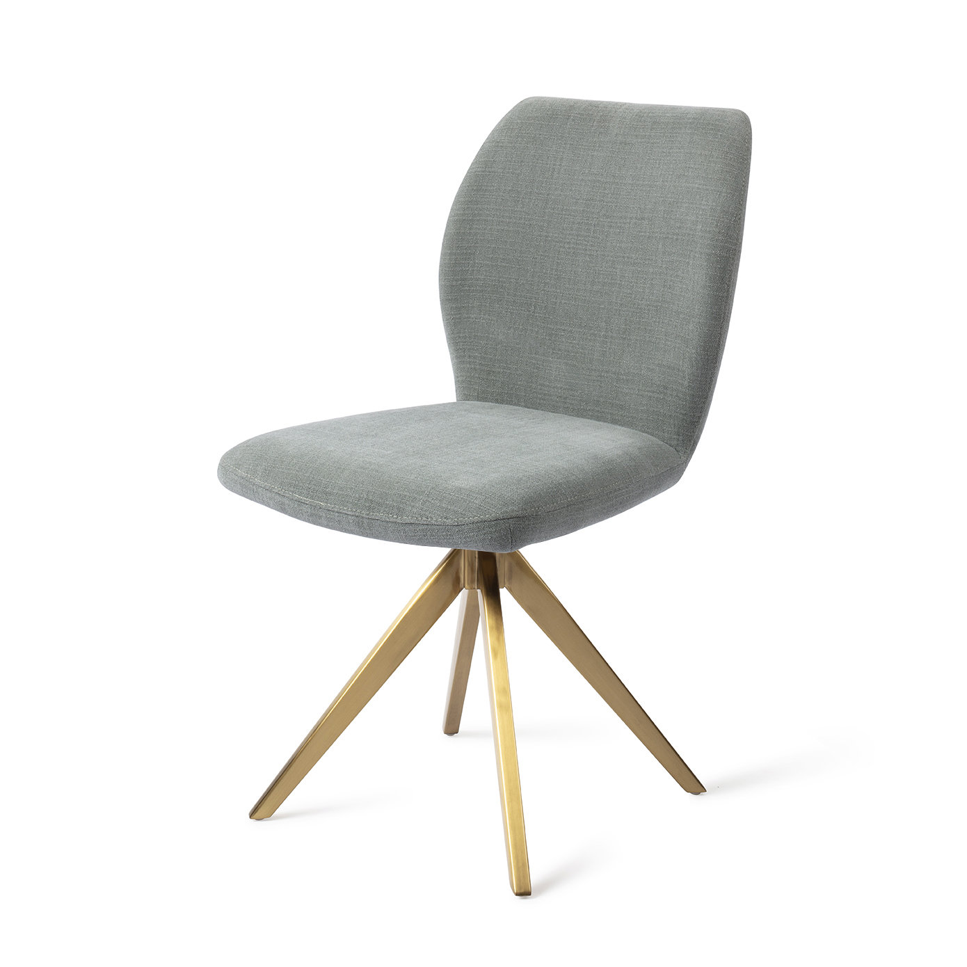 Jesper Home Esszimmerstuhl Ikata Breezy Blue Turn Gold