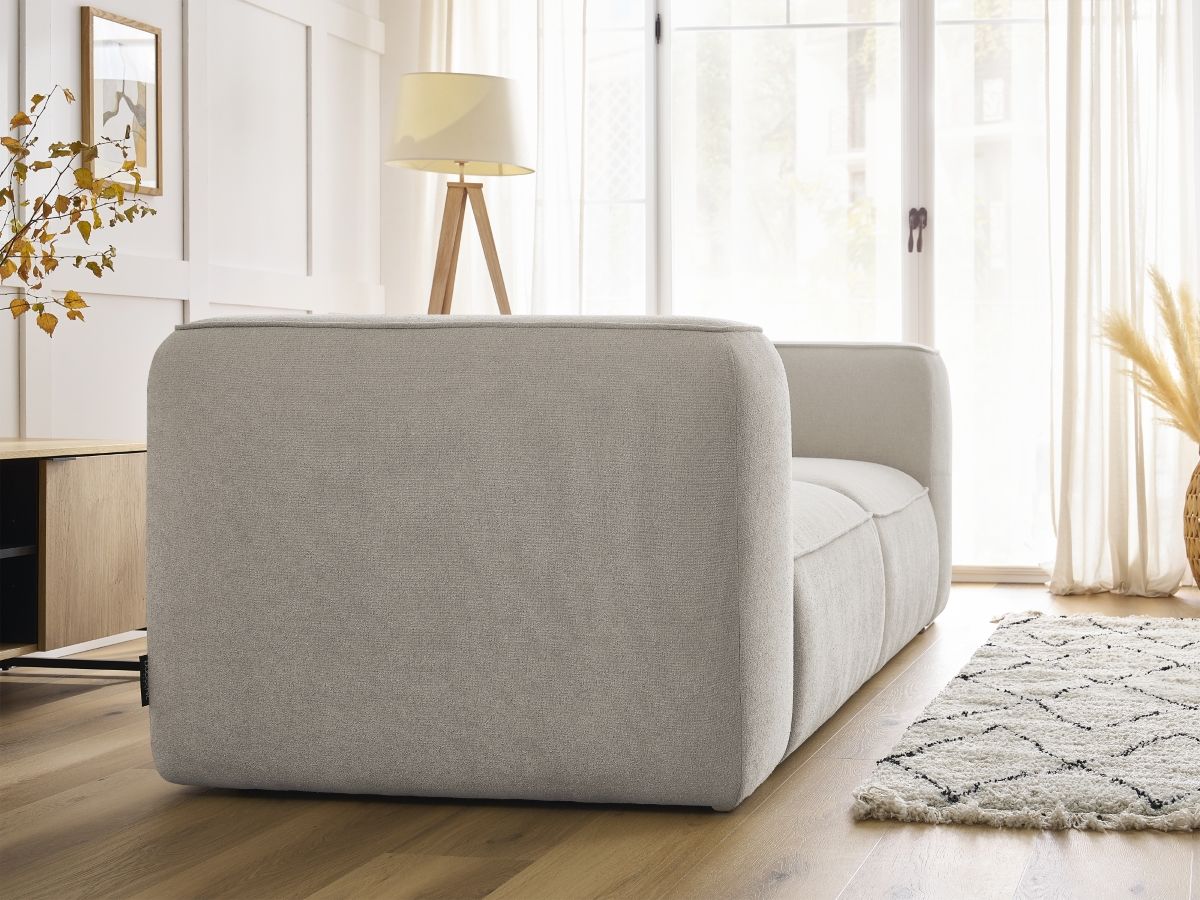 Bobochic Zephyr Sofa 2-Sitzer Strukturstoff Beige