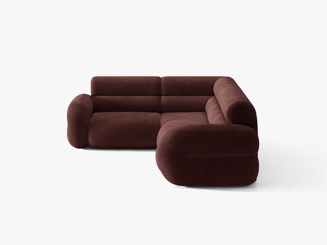 Micadoni Neo Ecksofa 5-Sitzer Rechts Chenille Golden Kirschbaum
