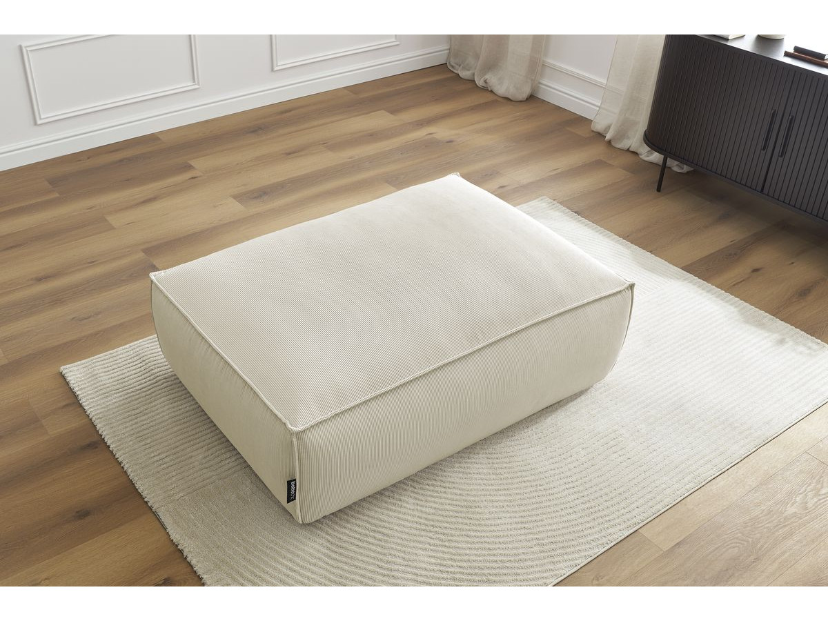 Bobochic Boheme Pouf Cordsamt Beige