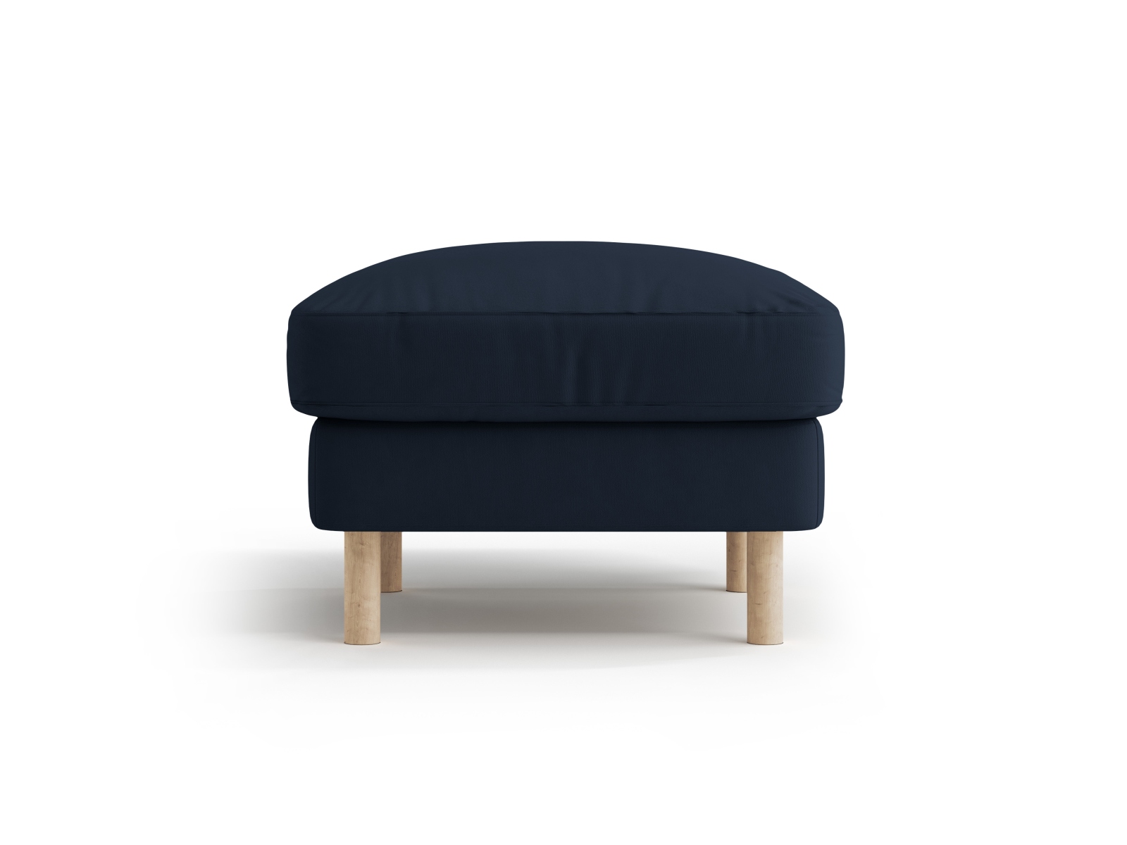 Micadoni Hocker Eden 1-Sitzer Samt Dunkelblau