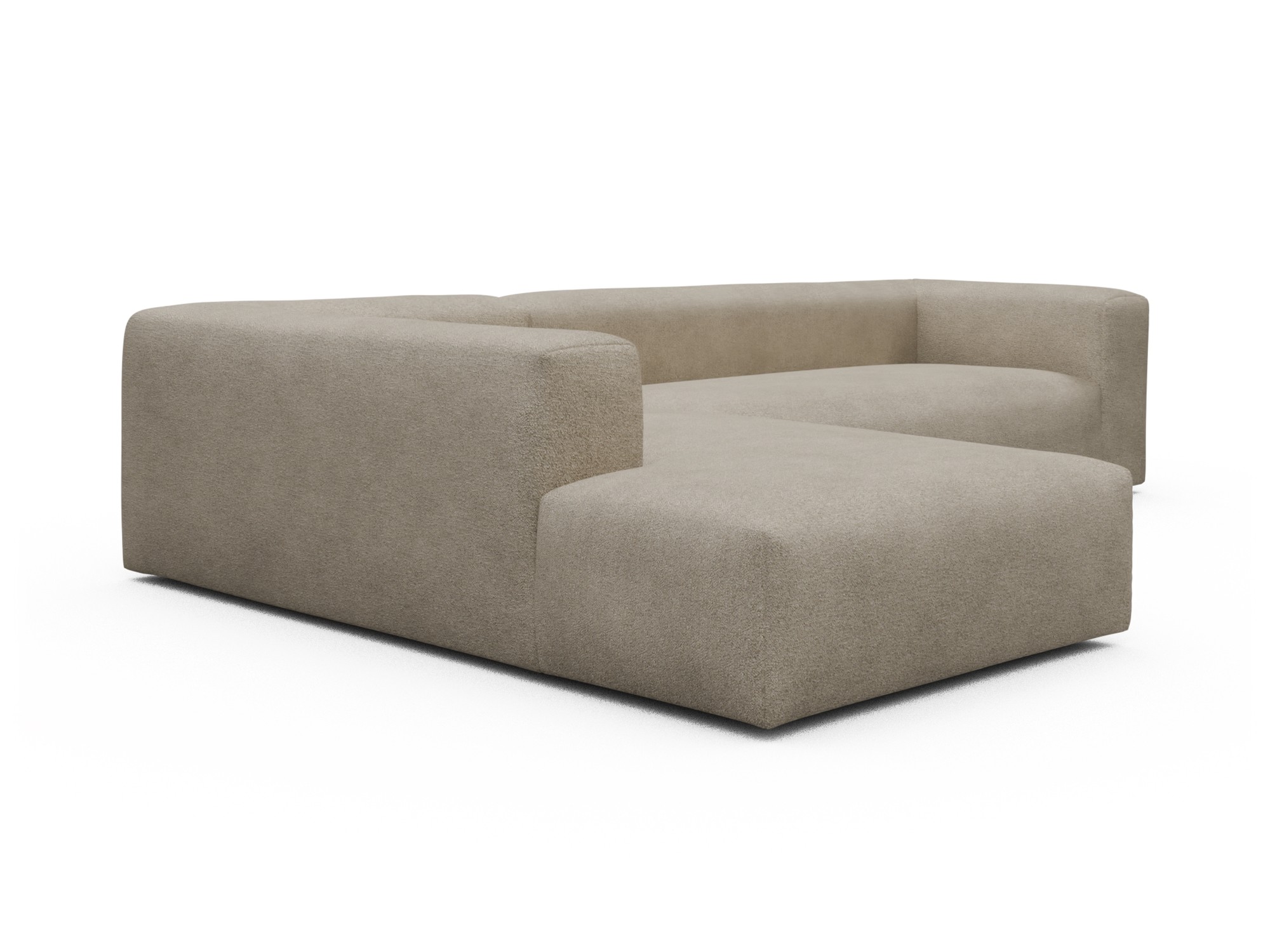 Skandi Home Ecksofa Fred Relax-Ecke links mit 2,5-Sitzer Boucle-Belge moebelfaktor