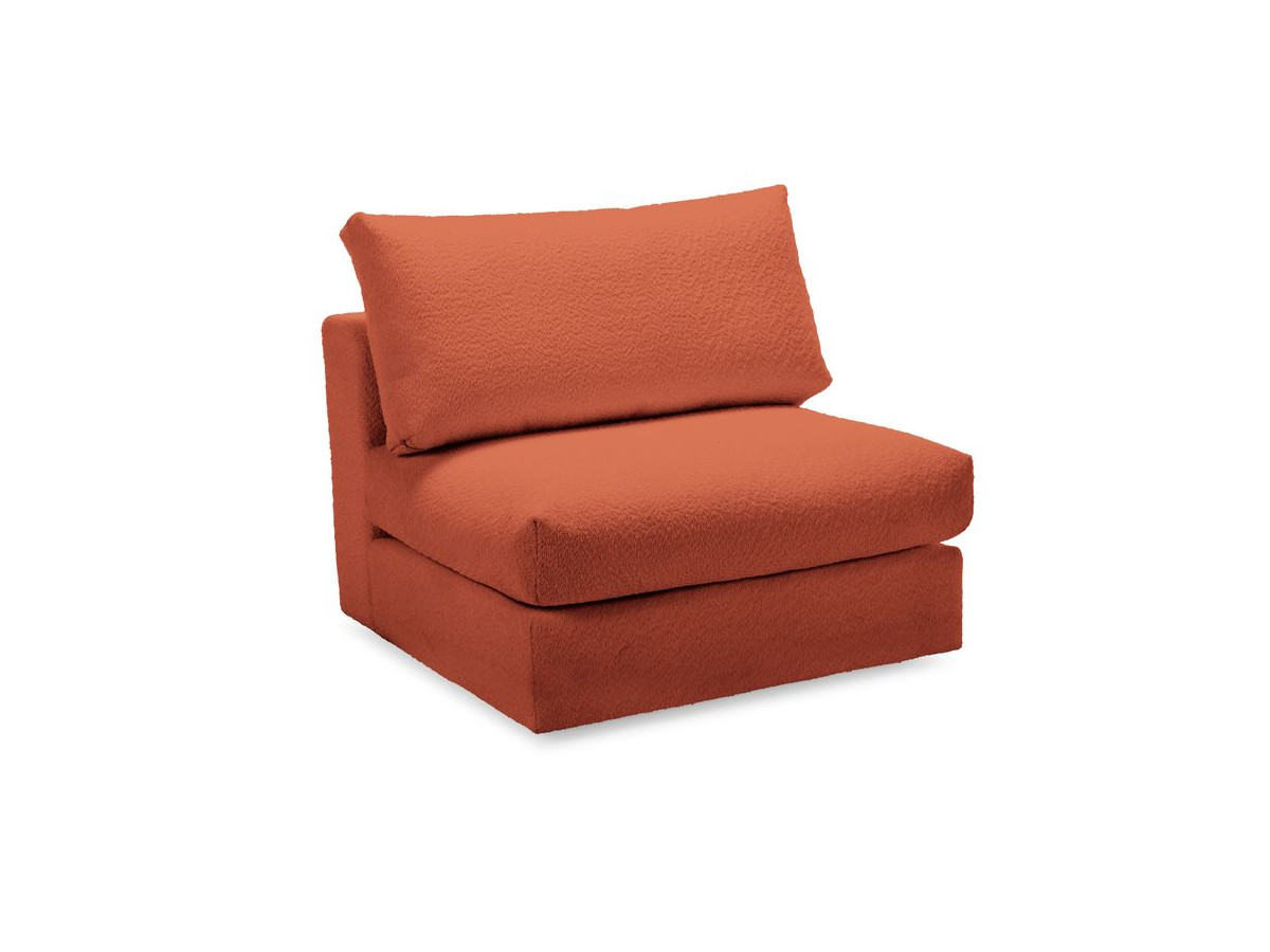 Bouclé-Stoff · Orange