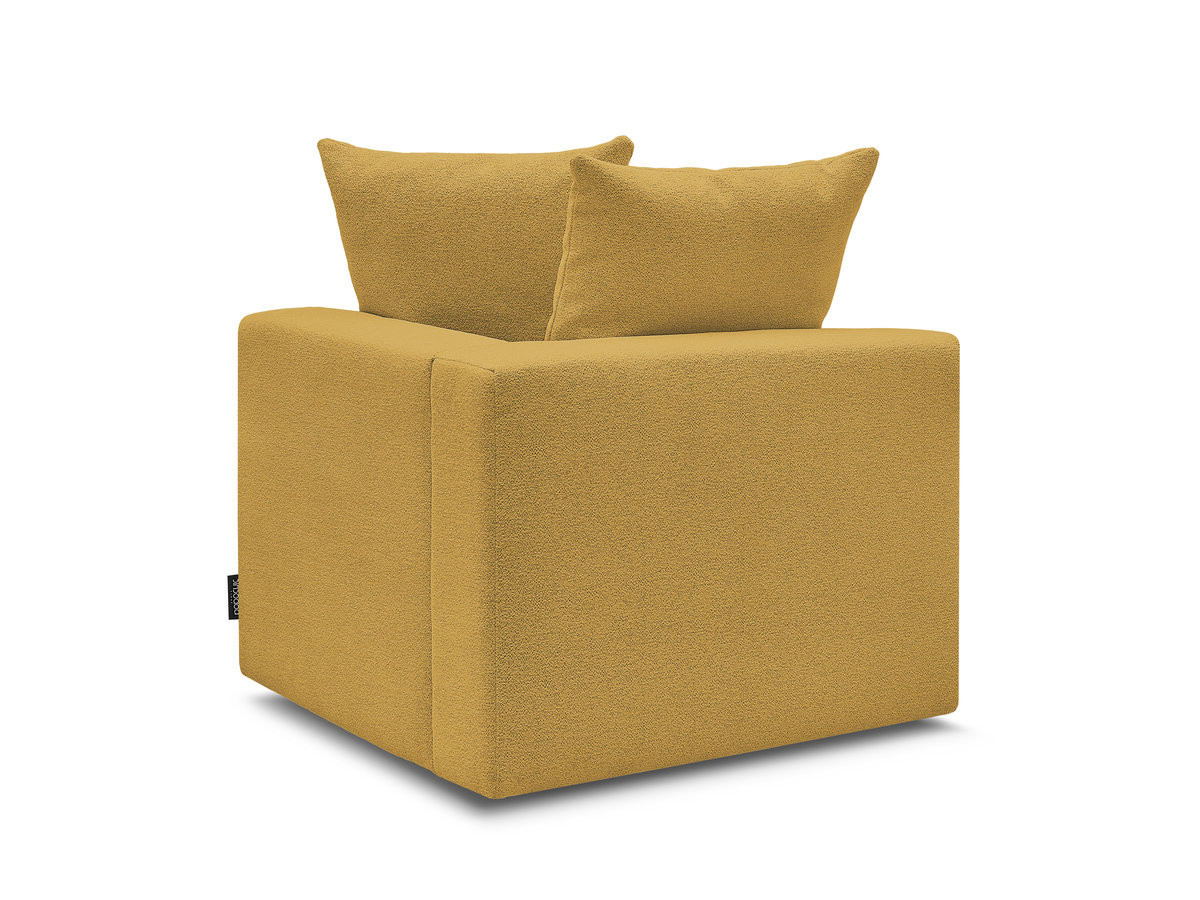 Bobochic Voltaire Eckmodul Melange-Stoff Gelb Ecke rechts