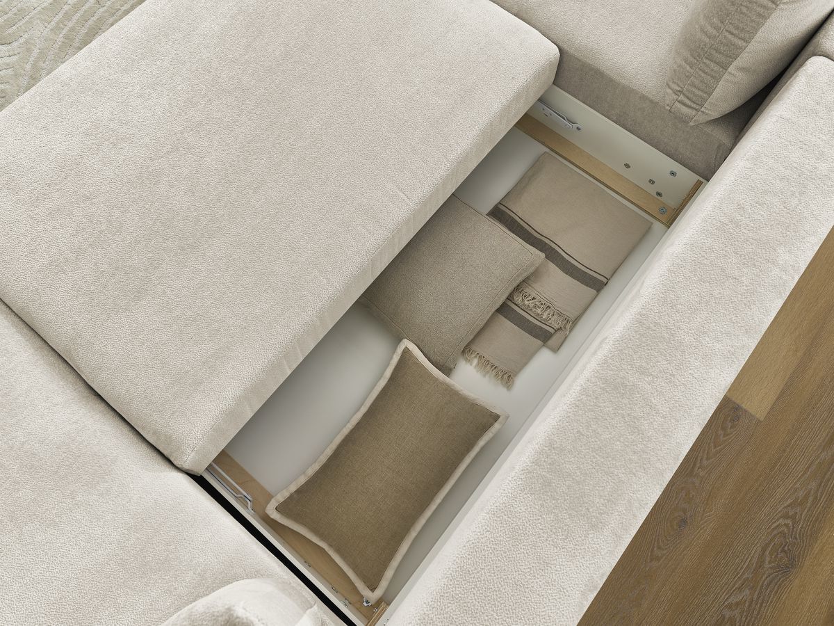 Bobochic Lucien Wohnlandschaft Stoff Beige Ecke rechts