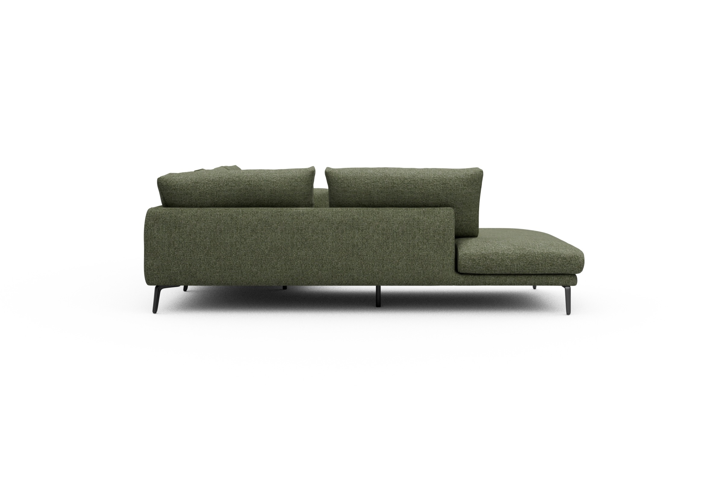 Ecksofa Karl Relax-Ecke links mit 2,5-Sitzer Carreno-Vivid-Green
