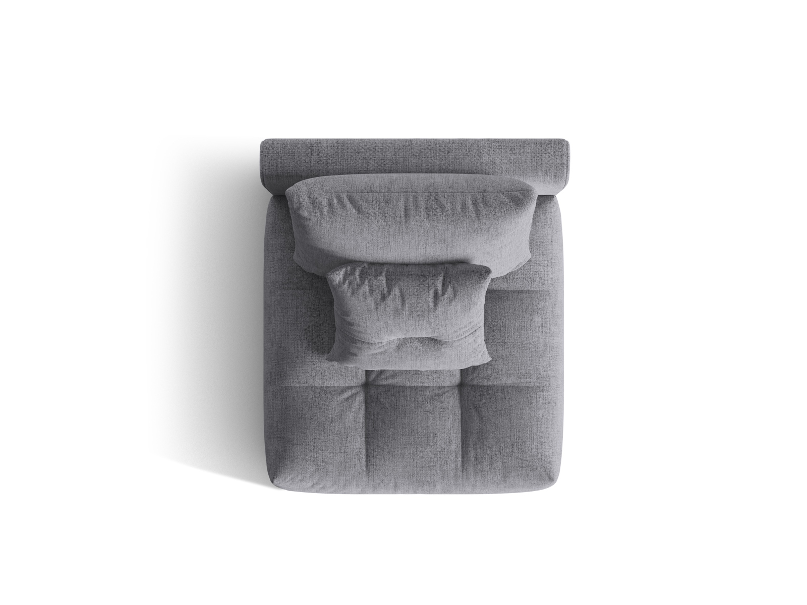Micadoni Armloses Modul Bloom Strukturierter Stoff City Grau