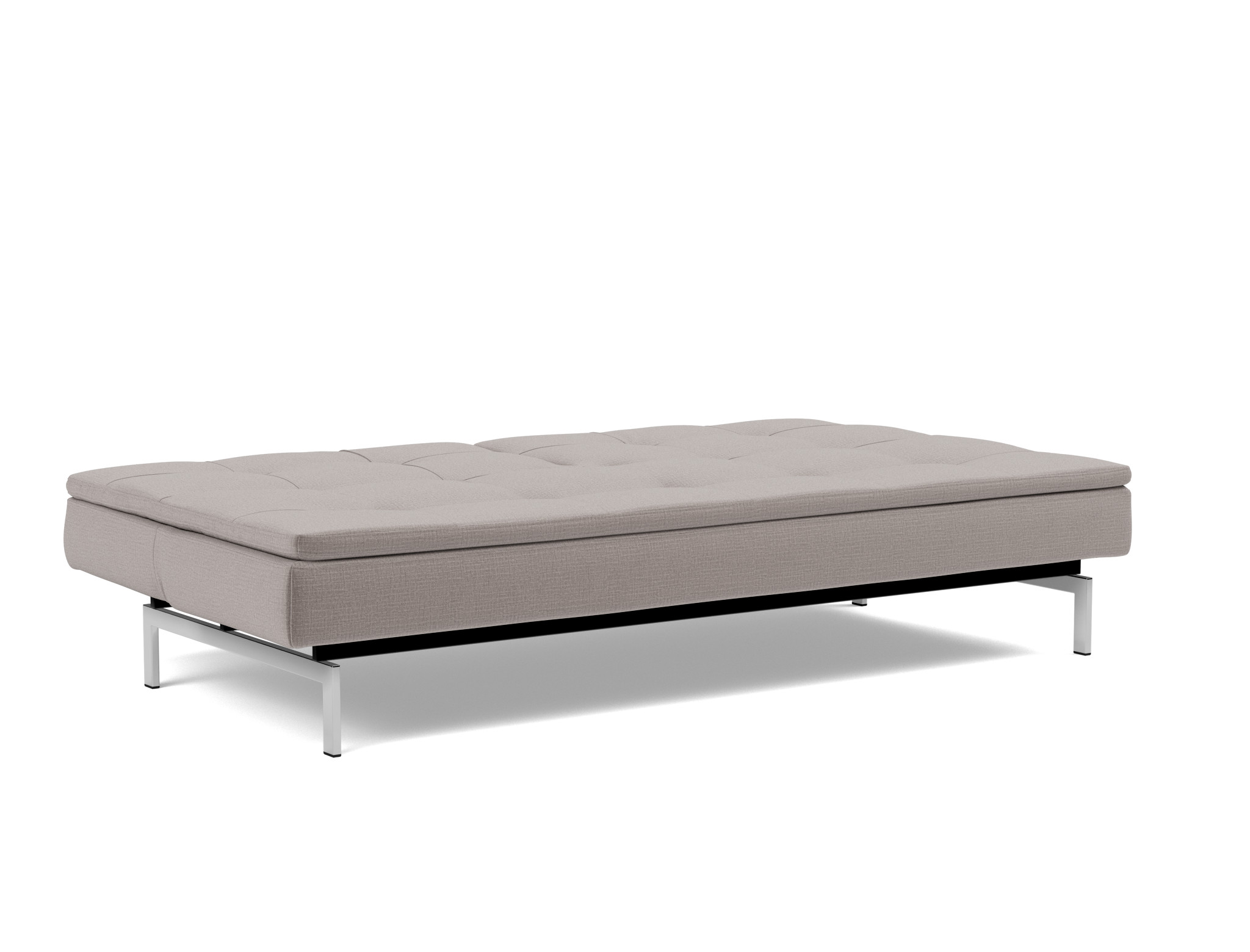 Schlafsofa Dublexo Chenille Esina 418-Truffle Beine Chrom
