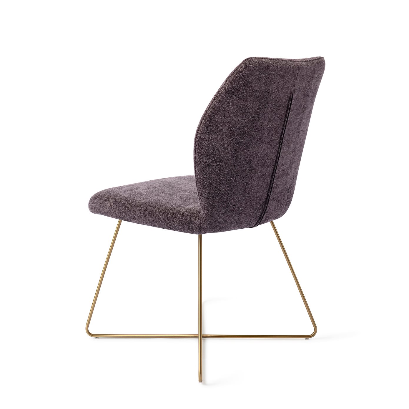 Jesper Home Esszimmerstuhl Ikata Almost-Black Cross Gold