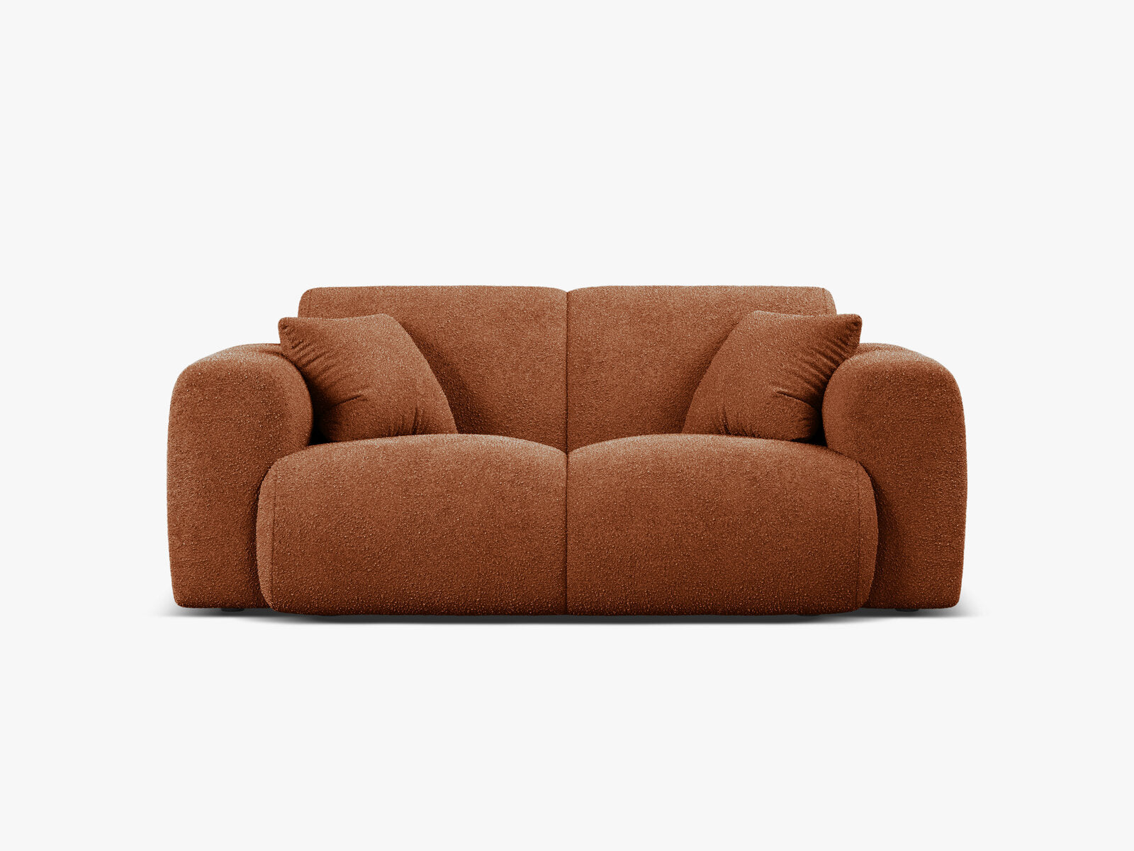 Micadoni Sofa Molino 2-Sitzer Boucle Baloo Braun