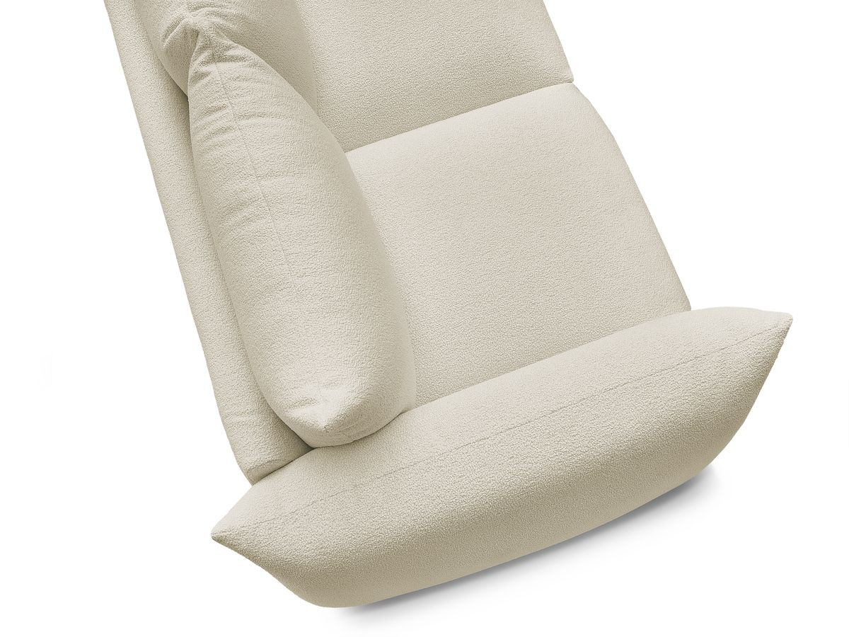 Bobochic Ernest Sofa 2-Sitzer Bouclé-Stoff Beige
