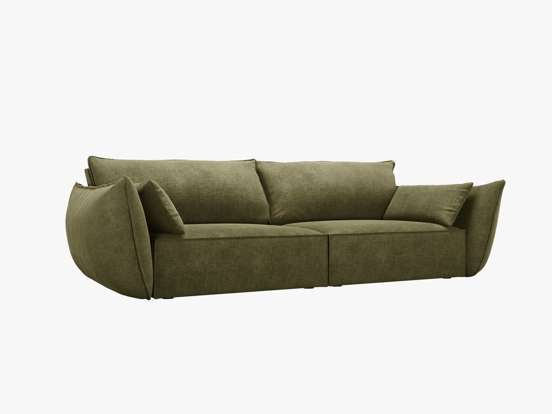 Micadoni Sofa Kaelle 3-Sitzer Chenille Over The Horizon Grün