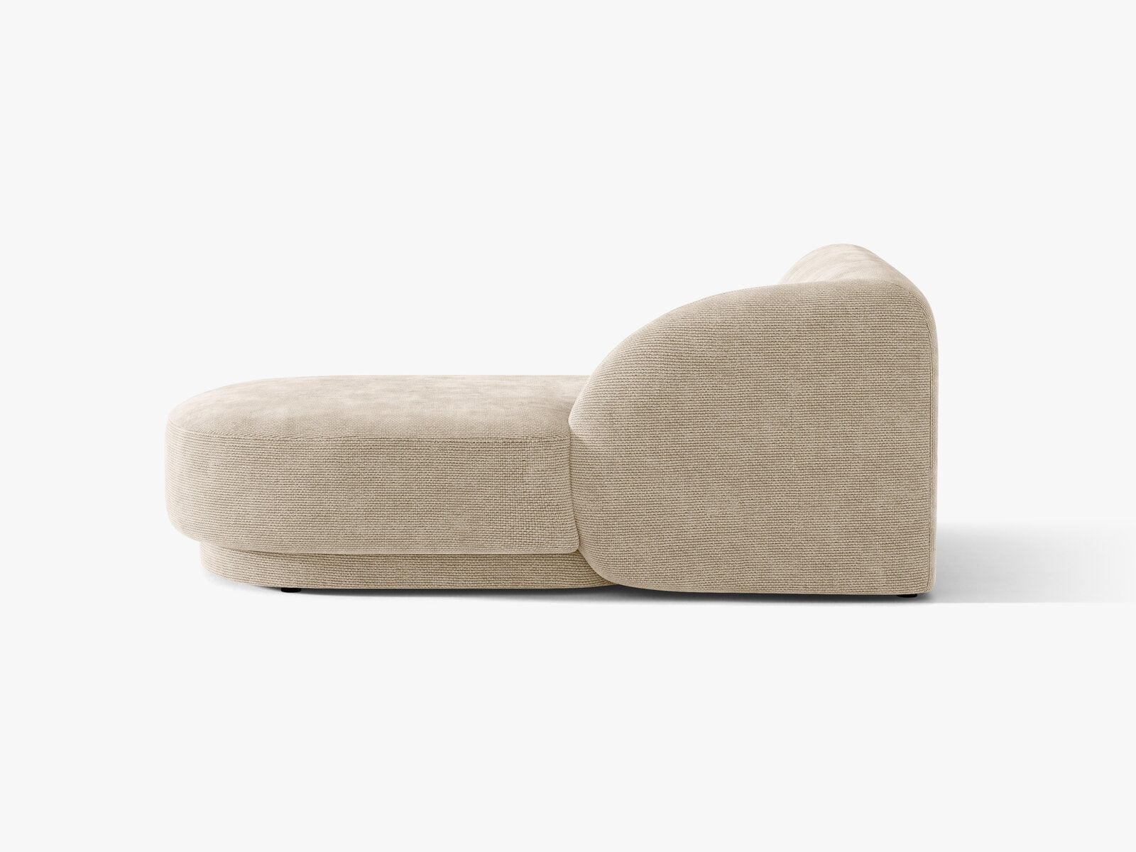 Micadoni Modul Miley 2-Sitzer Rechts Chenille Eden Beige