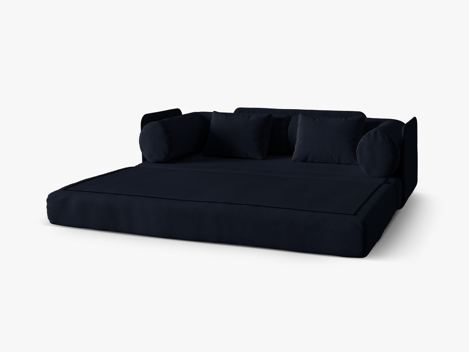 Micadoni Sofa Dreamy 3-Sitzer mit Schlaffunktion Samt Salvador Königsblau