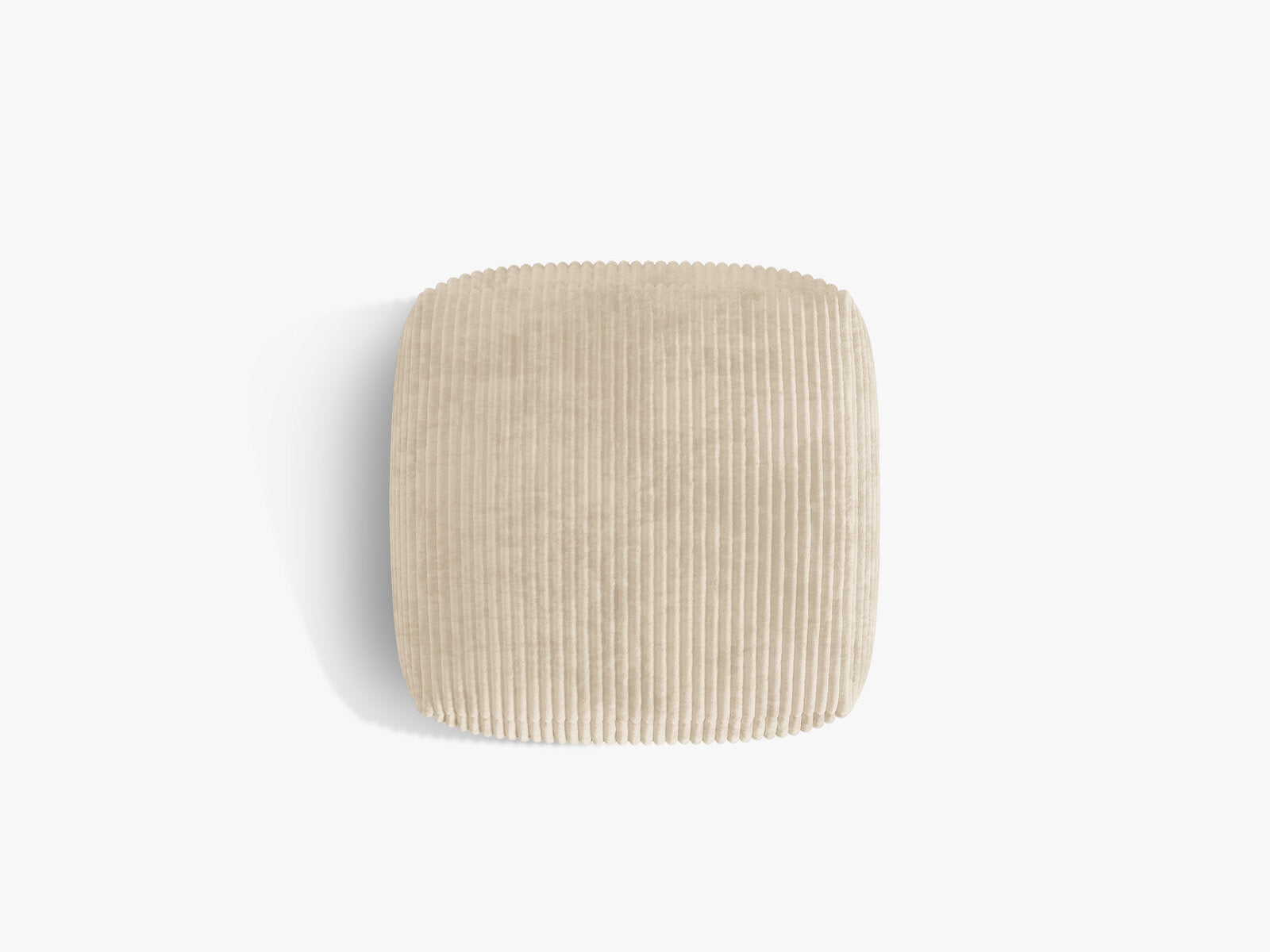 Micadoni Hocker Martina Groß 1-Sitzer Kord Tilia Helles Beige