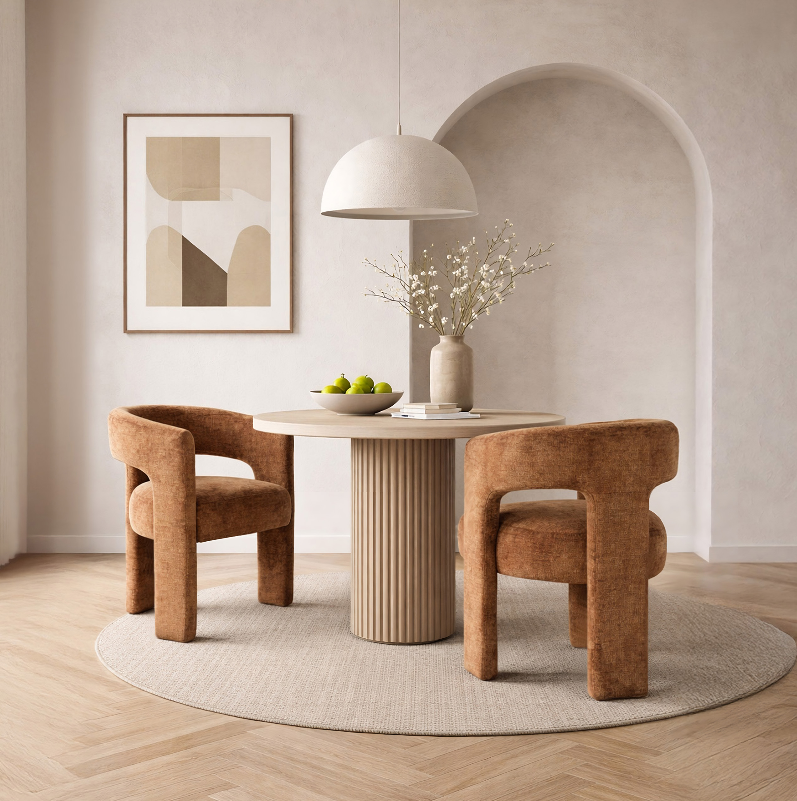 Livin Hill Polsterstuhl Leith 62 × 58 × 75 cm Zimt