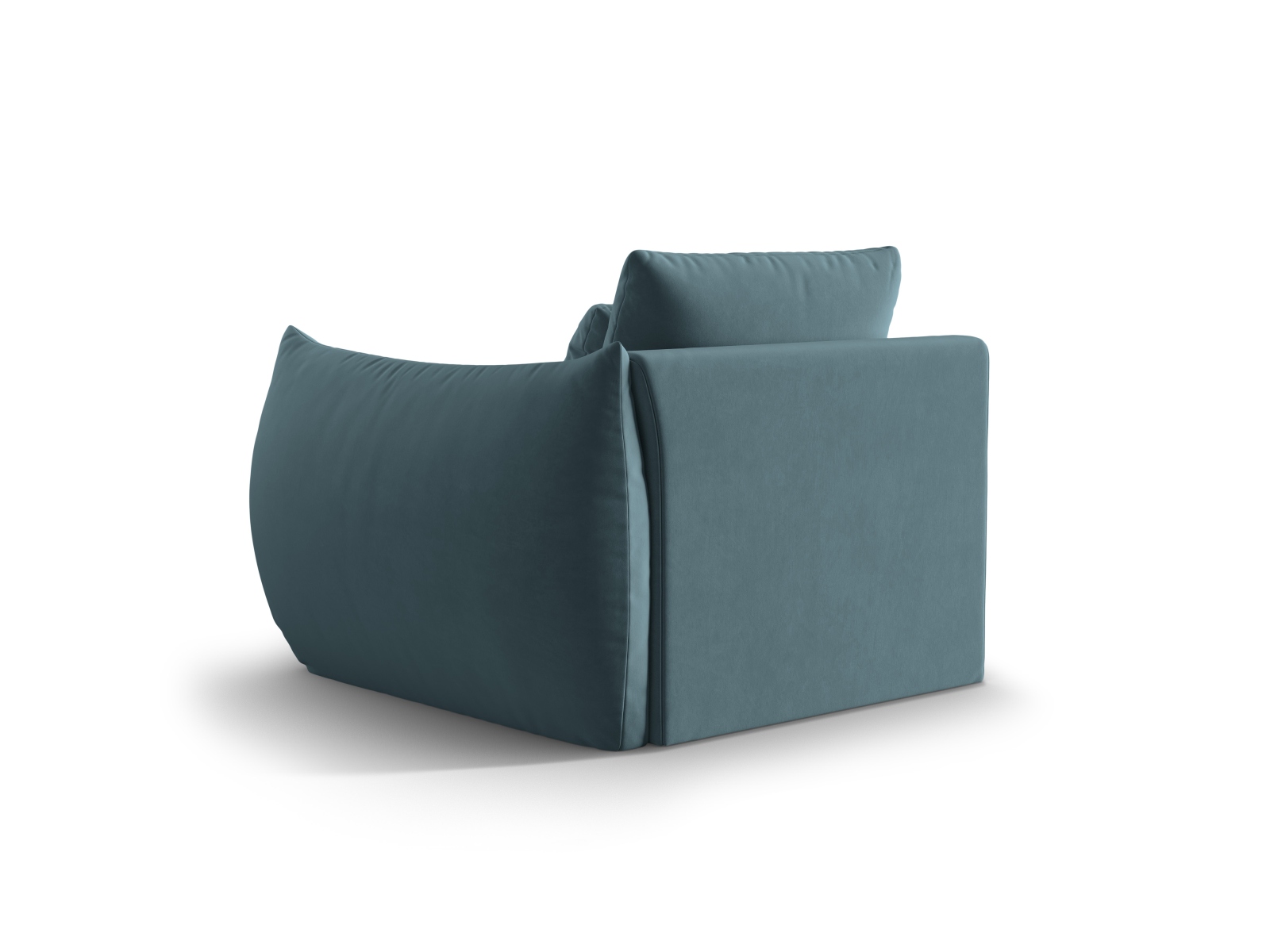 Micadoni Eckmodul Bloom Rechts Samt Casino Pastellblau