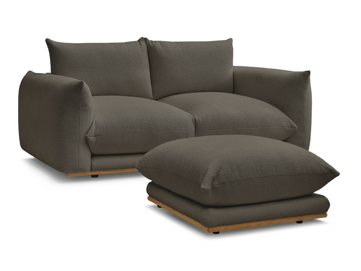 Bouclé-Stoff · Braun