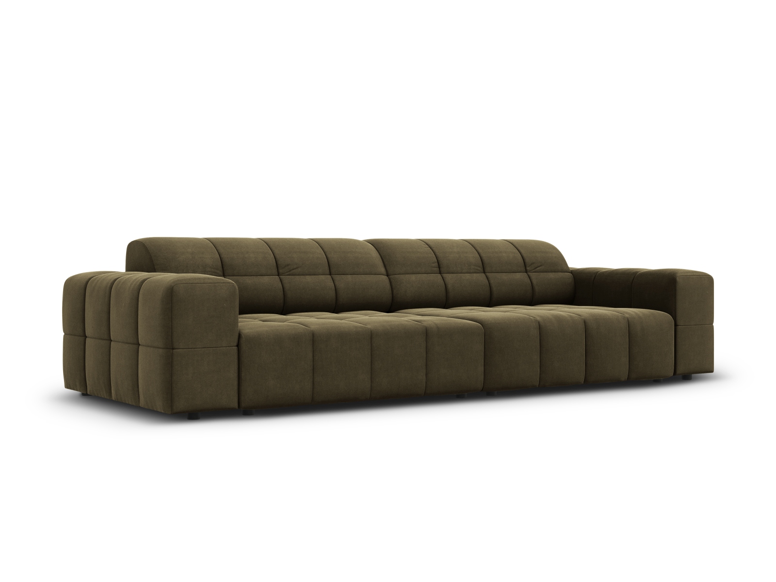 Cosmopolitan Design Sofa Chicago 4-Sitzer Samt Bluvel Grün