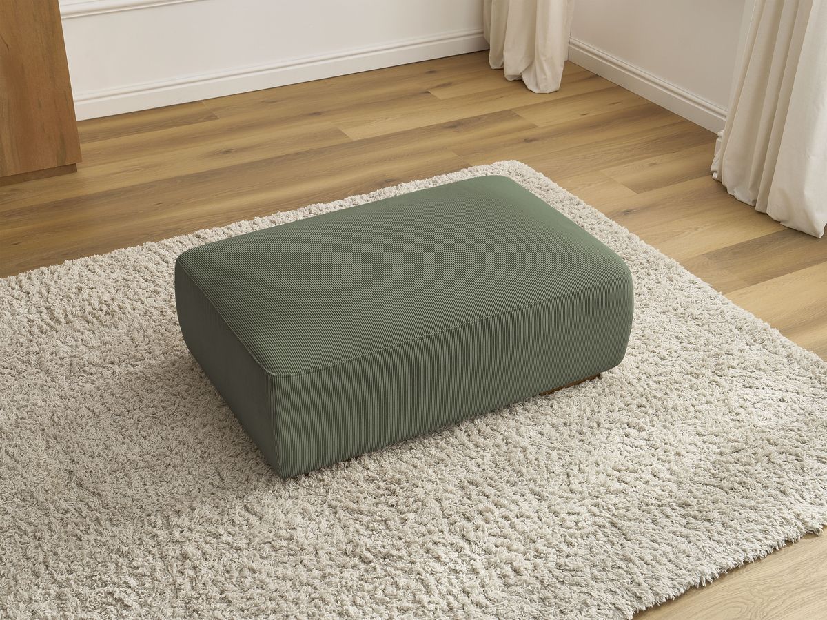 Bobochic Sidonie Pouf Cordsamt Grün